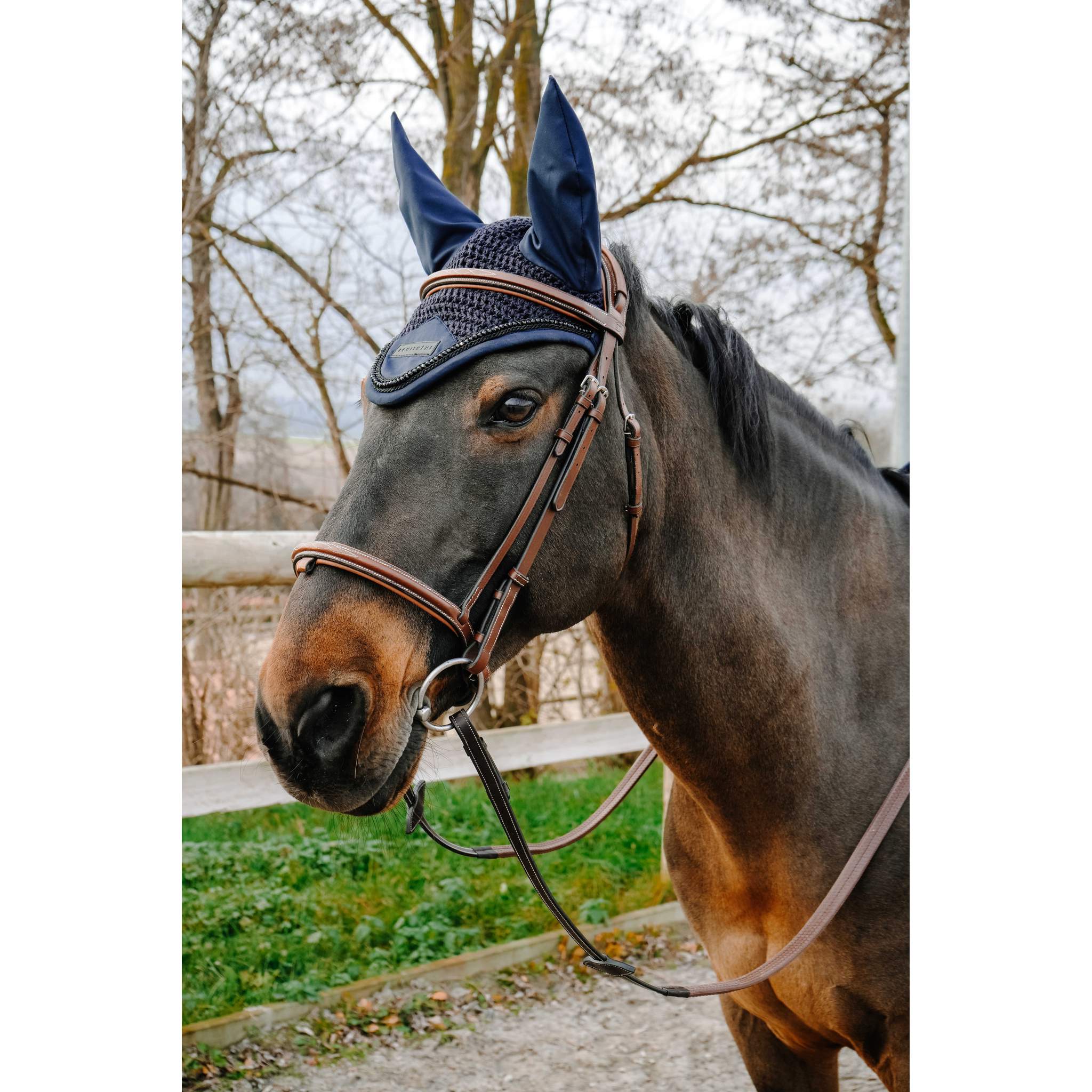 EQUITHÈME Pearl Fly Veil Black - 306888102_ambi_4