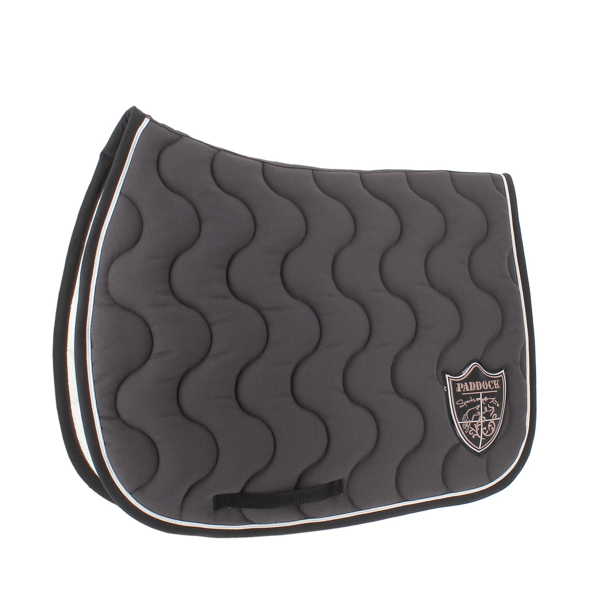 Paddock Sports Origin Saddle Pad with Crest - All-Purpose Dark grey - 204742031_packshot_1