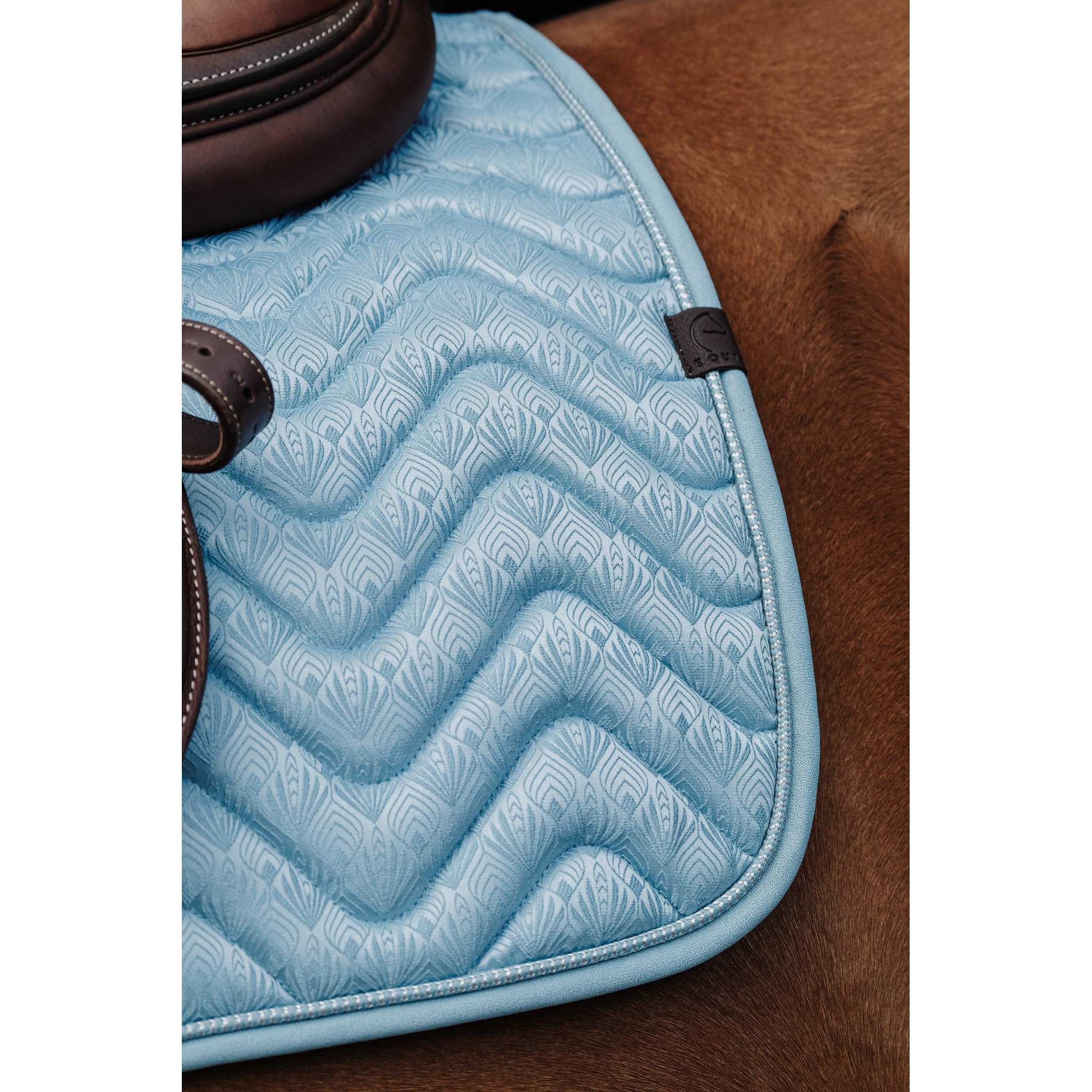 EQUITHÈME Brocart saddle pad - All purpose Blue/light blue 204002012