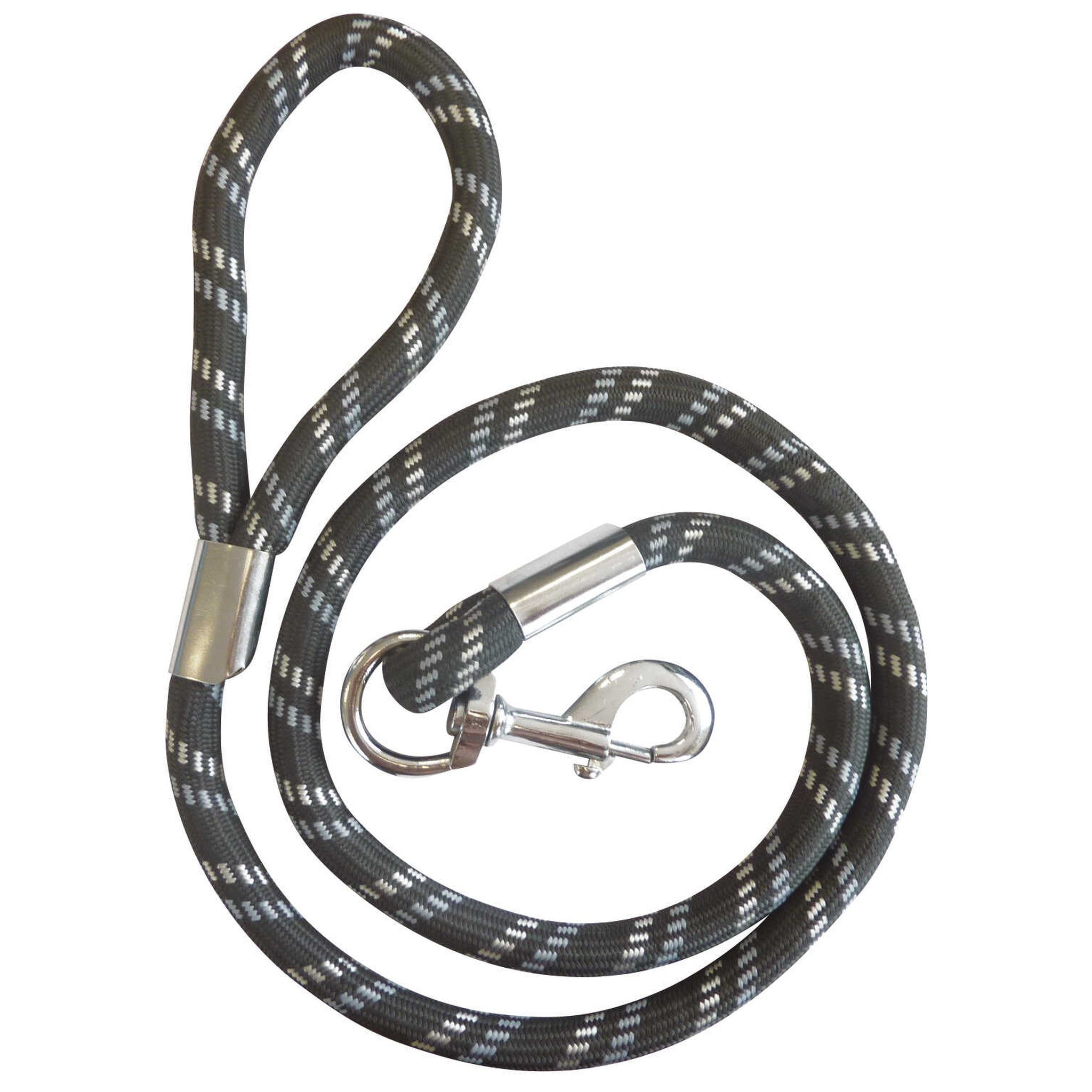Diego&Louna Thick rope leash Anthracite/light grey/white 409305111