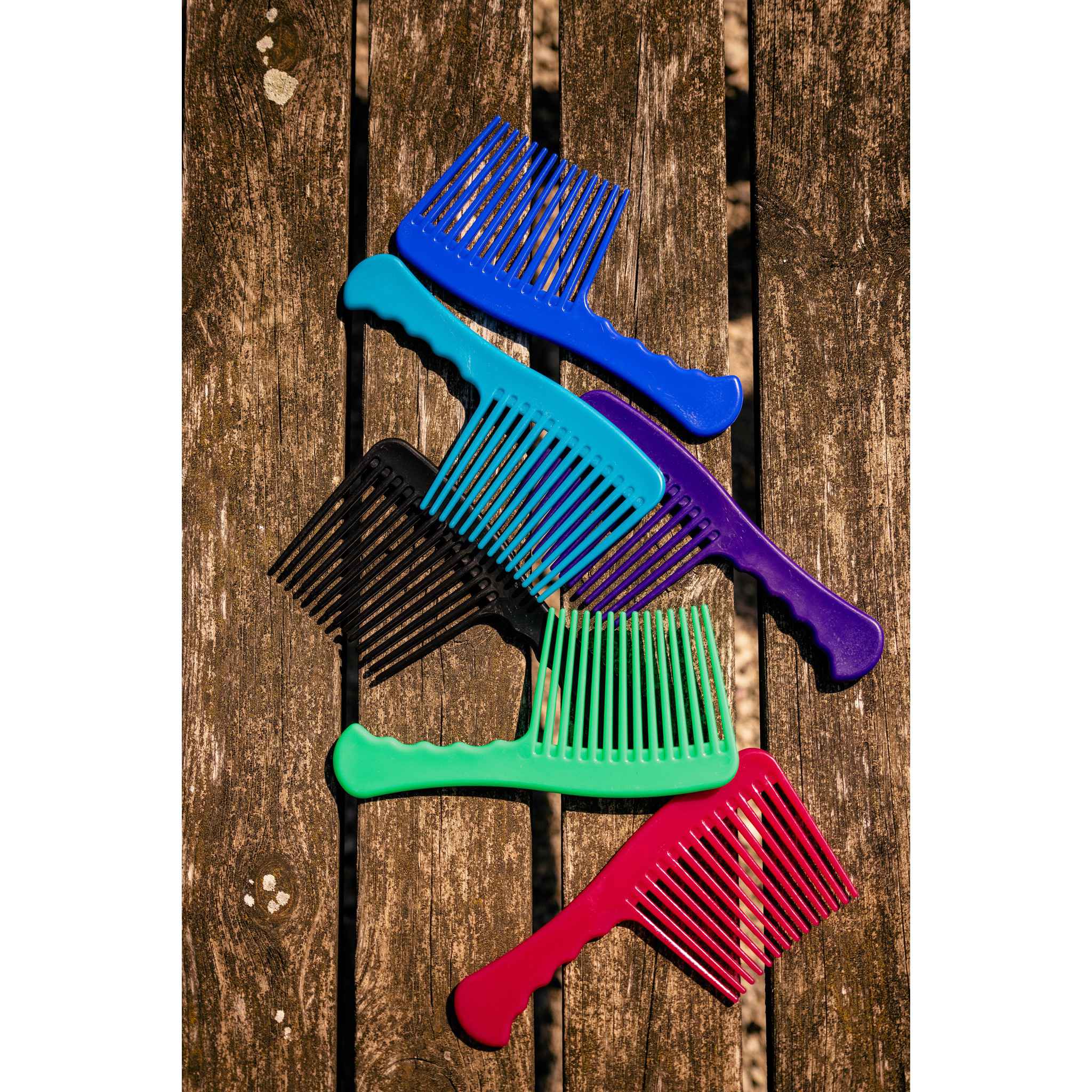 Hippo-Tonic Soft Wide-Tooth Comb Black 700104002