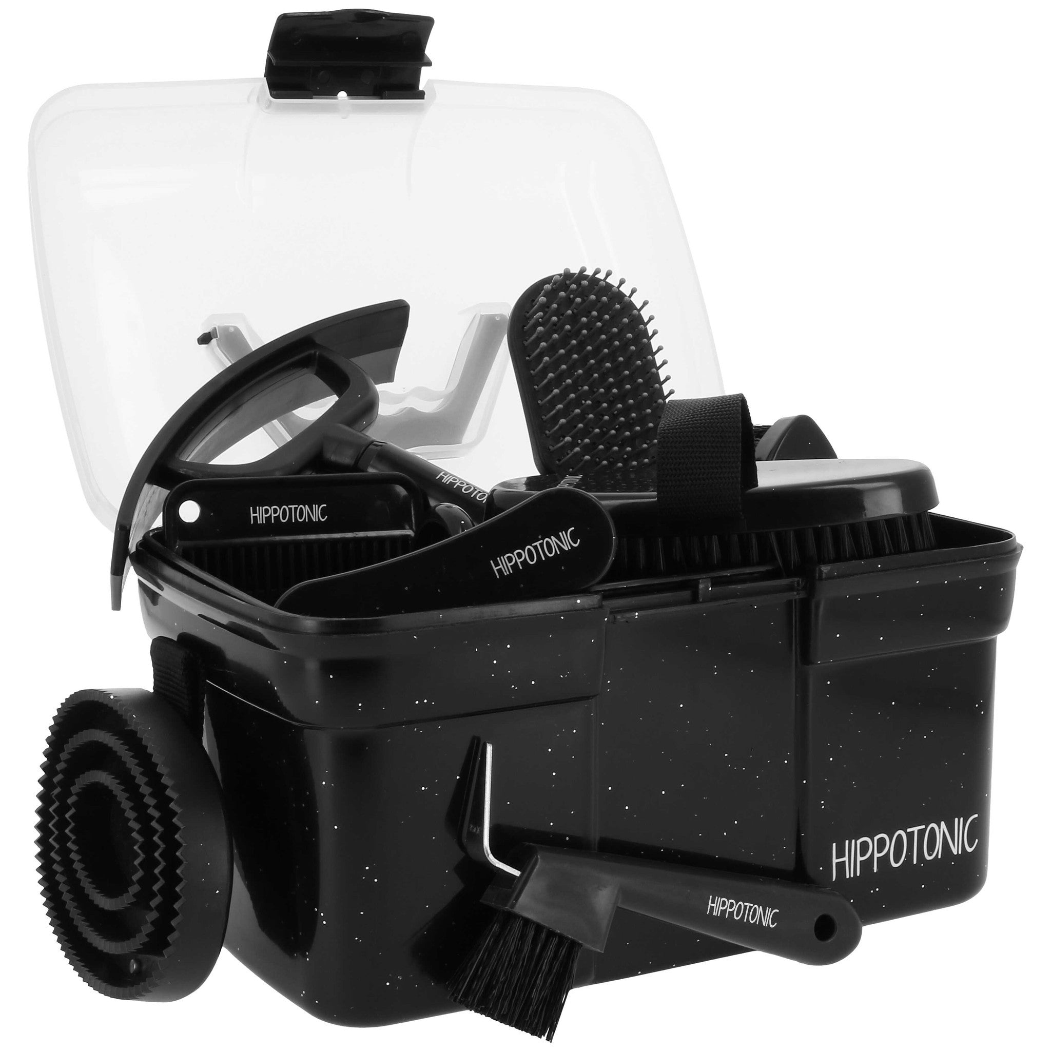 Hippo-Tonic Glitter Tack Grooming Box Black 700044102