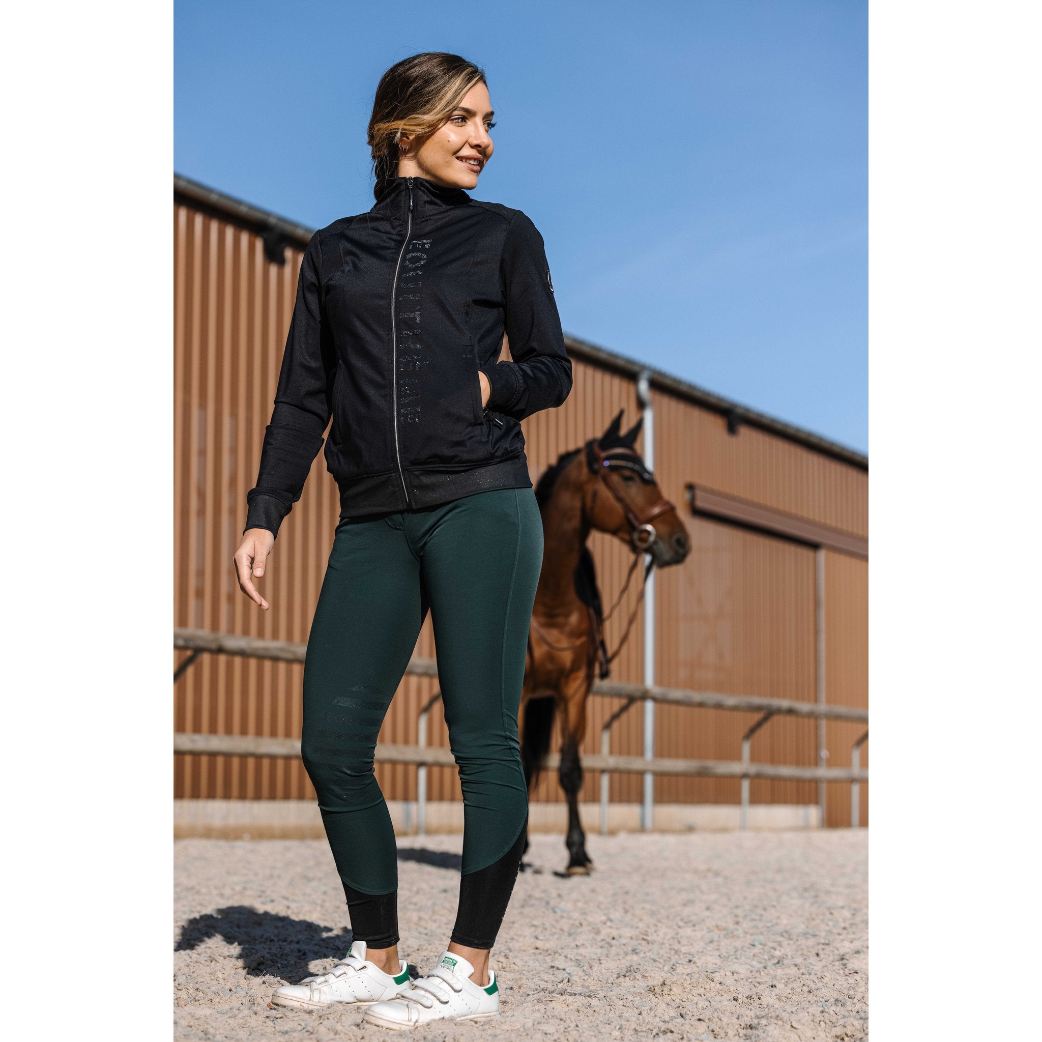 EQUITHÈME Charlène Je t'aime Jacket - Women - Dark grey - 978595312_ambi_1