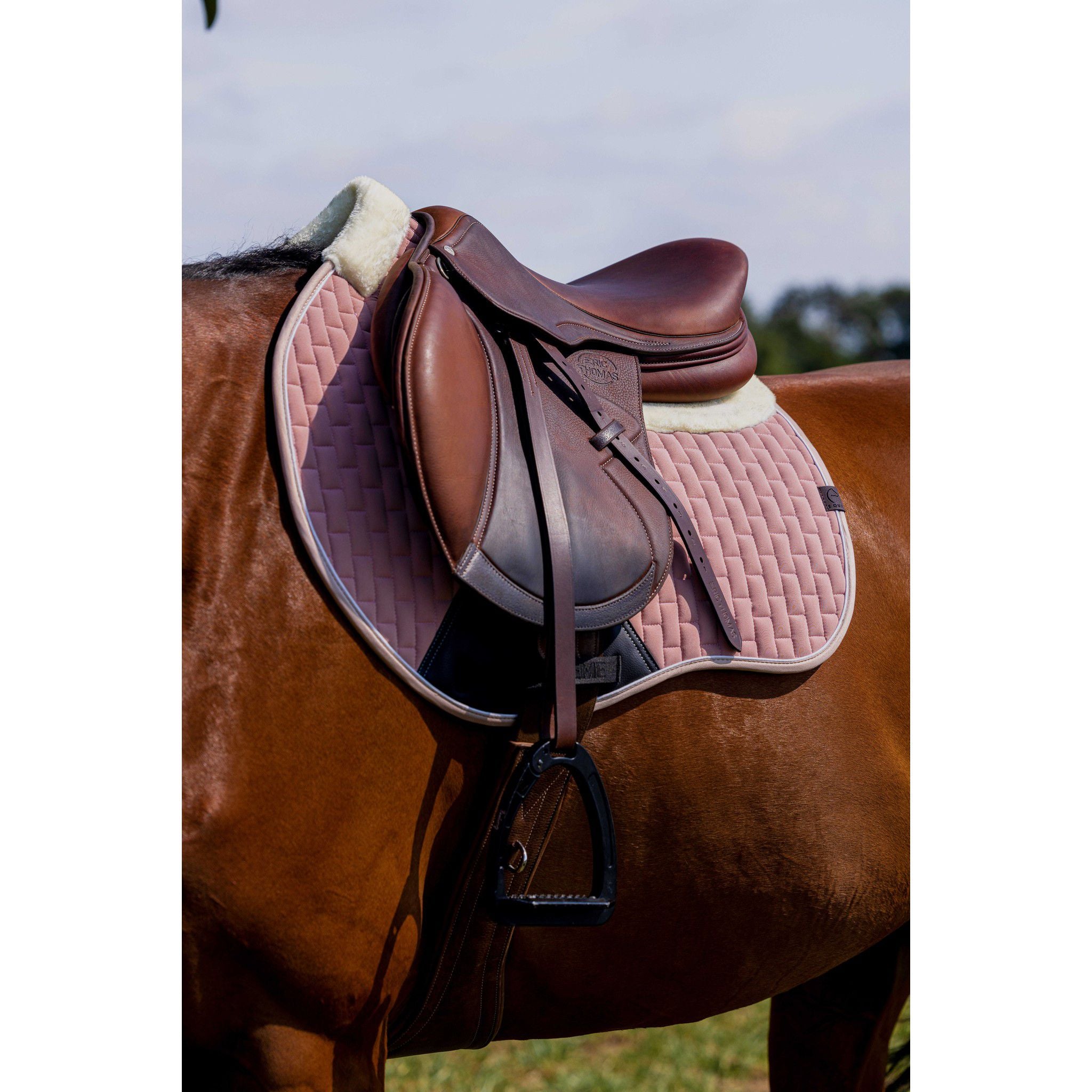 EQUITHÈME Dinard Saddle Pad - All purpose Pink 204007013