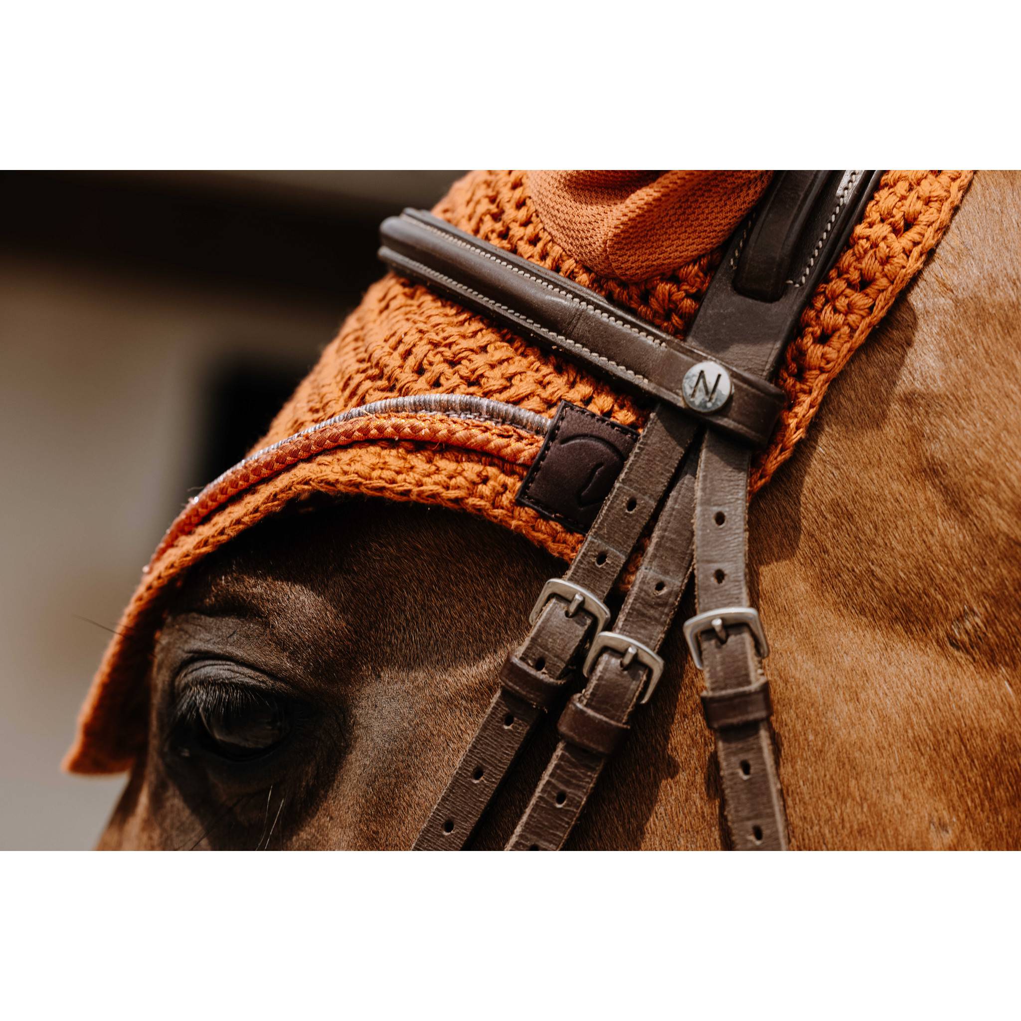 EQUITHÈME Hexalight fly veil Rust 306882024