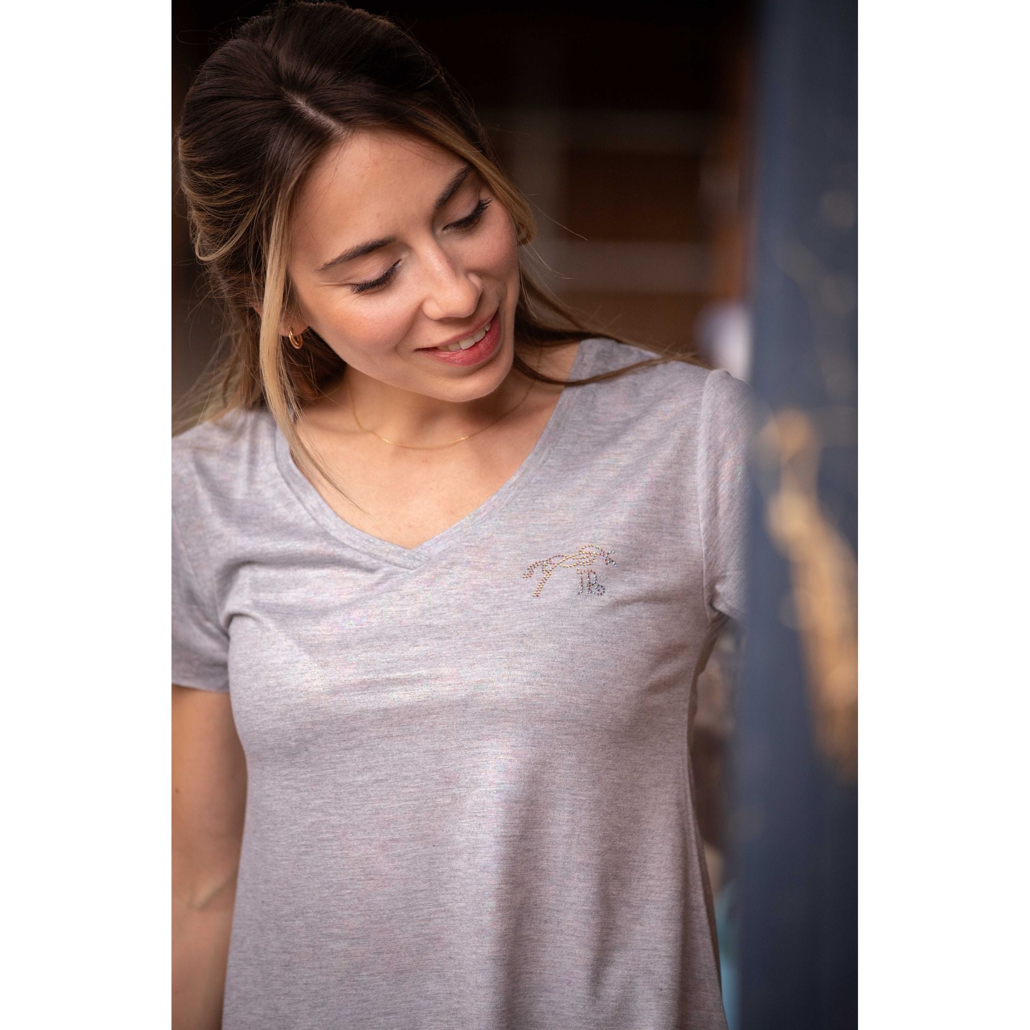 Penelope Juline T-shirt - Women's Grey - 963419111_ambi_1