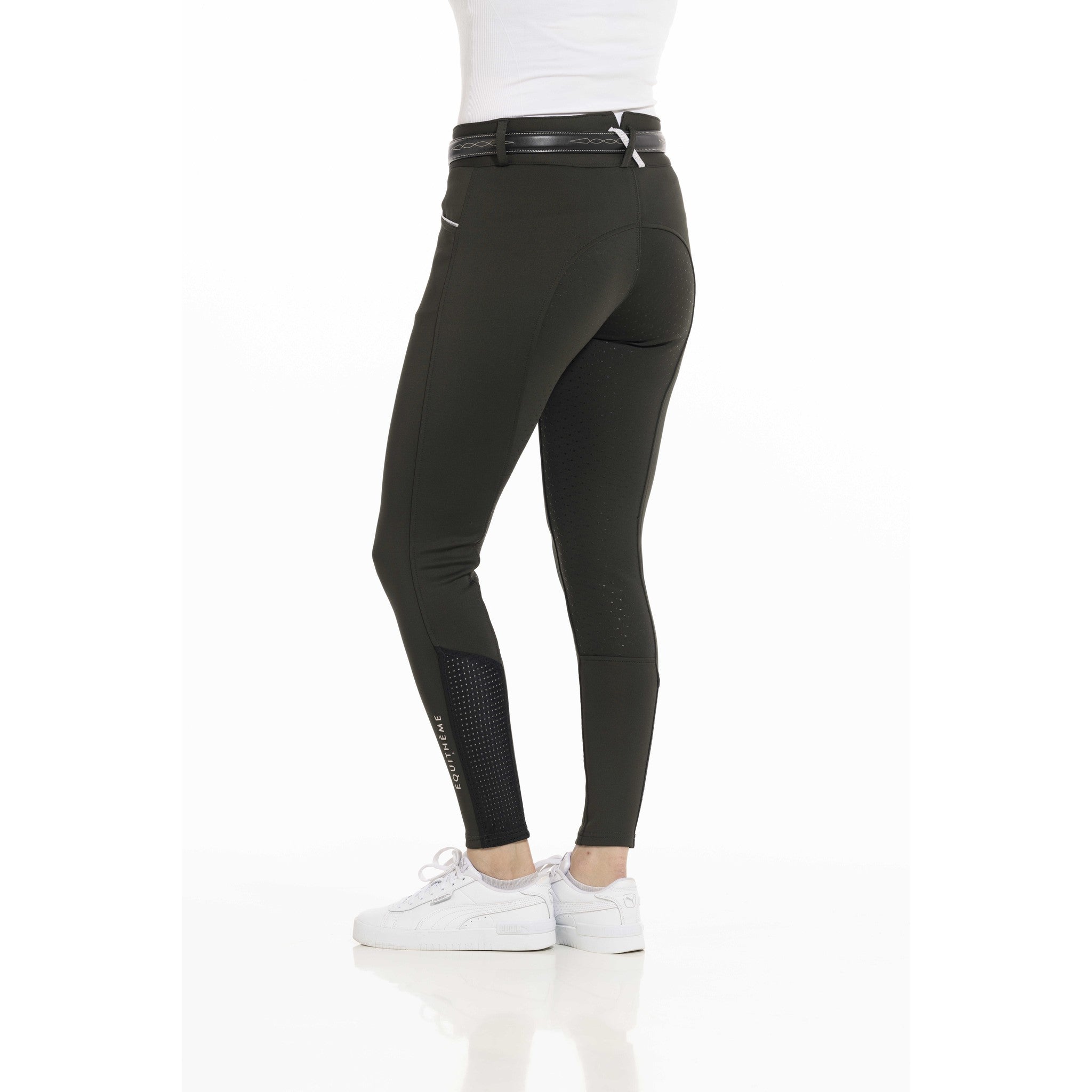 EQUITHÈME Claudine Breeches with silicone full seat - Ladies Dark green 979788936