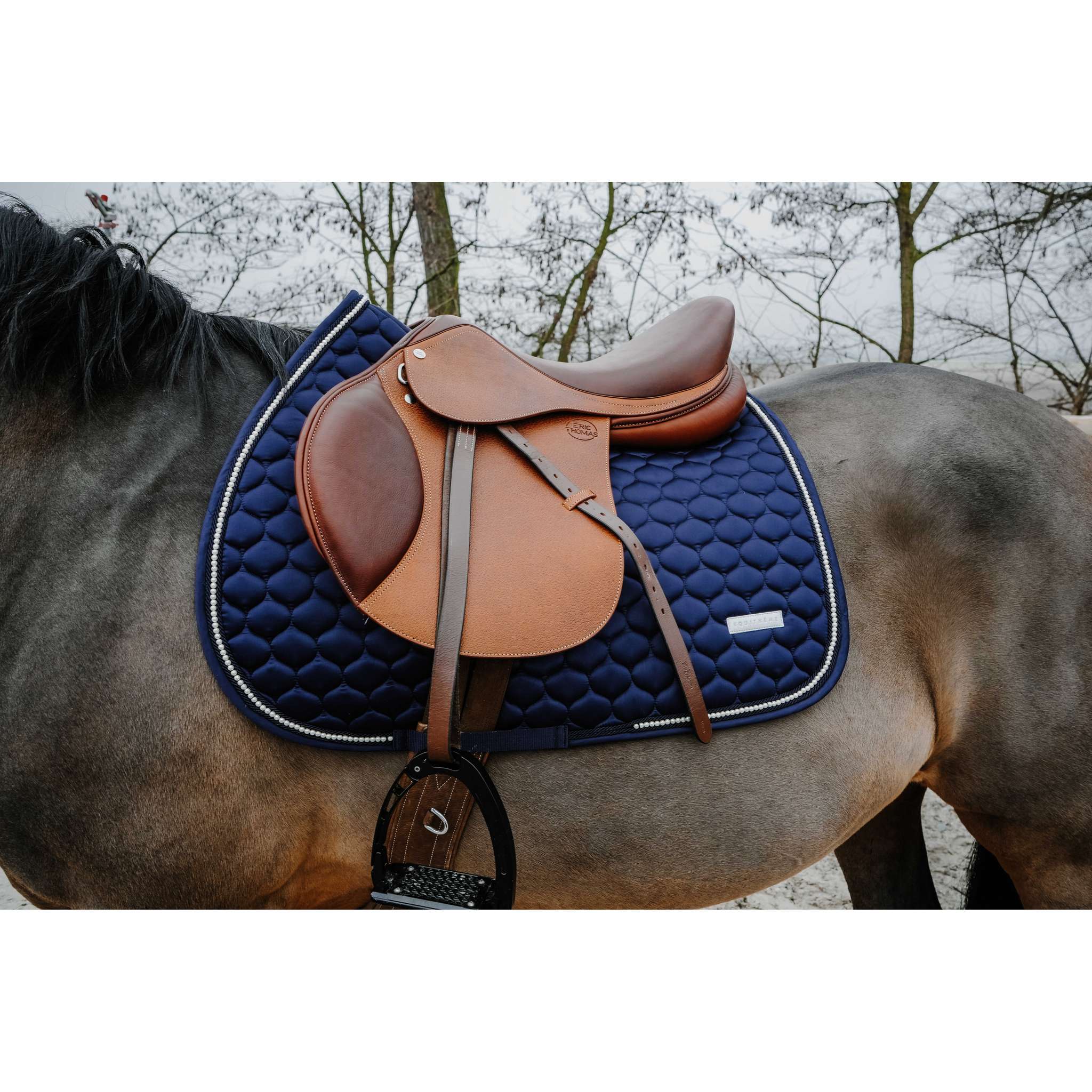 EQUITHEME Opal All-Purpose Saddle Pad Navy blue - 204024007_ambi_2