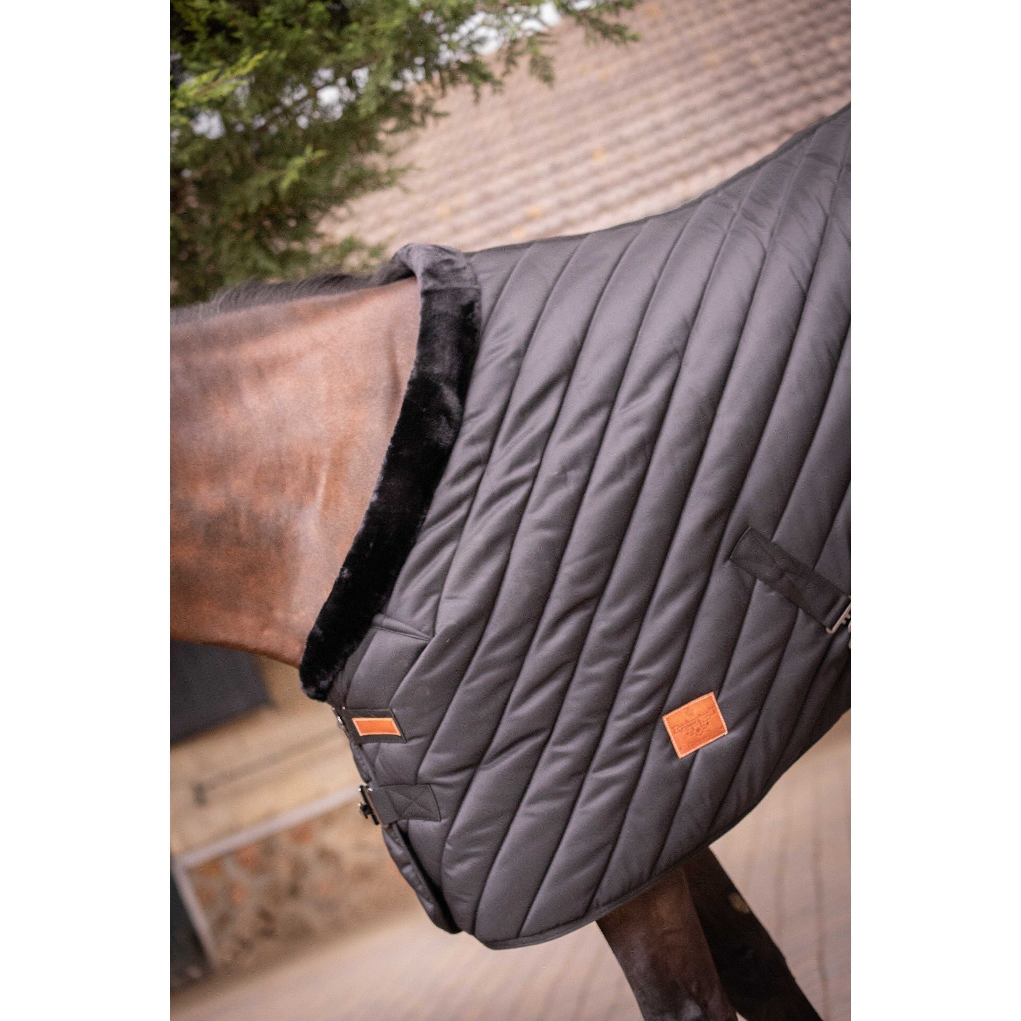 Paddock Sports Diagonal Stable Rug Black 400030259