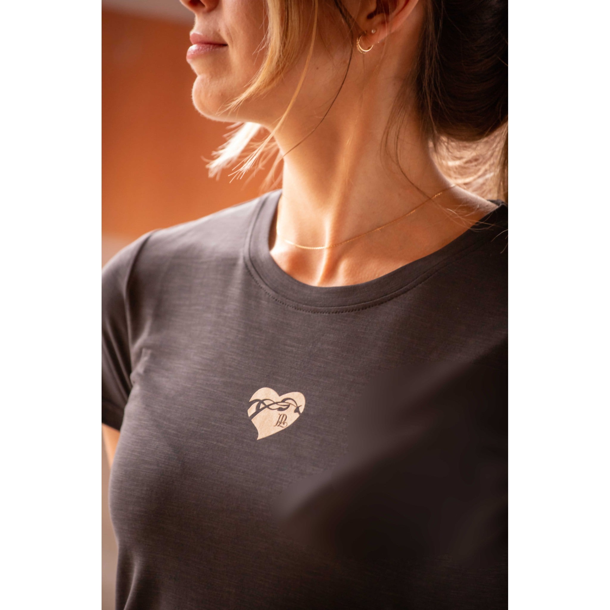 Pénélope Lovely Cœur T-Shirt - Ladies Dark grey 963418311