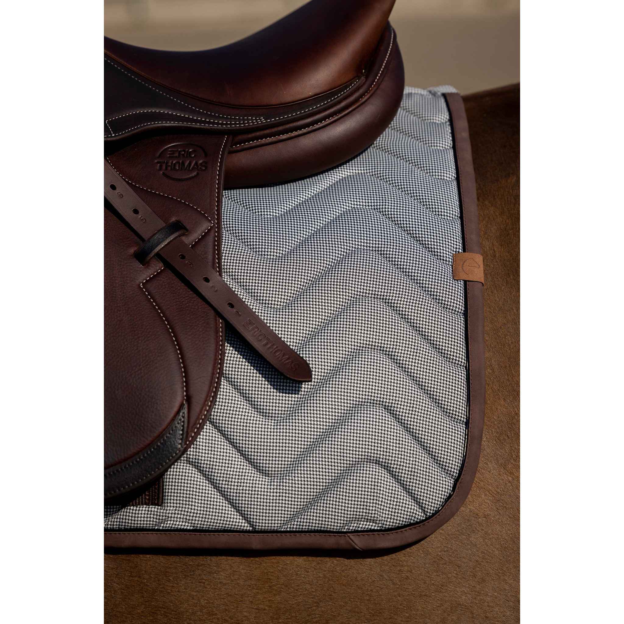 EQUITHÈME Tweedytan Saddle pad - All purpose White 204760001