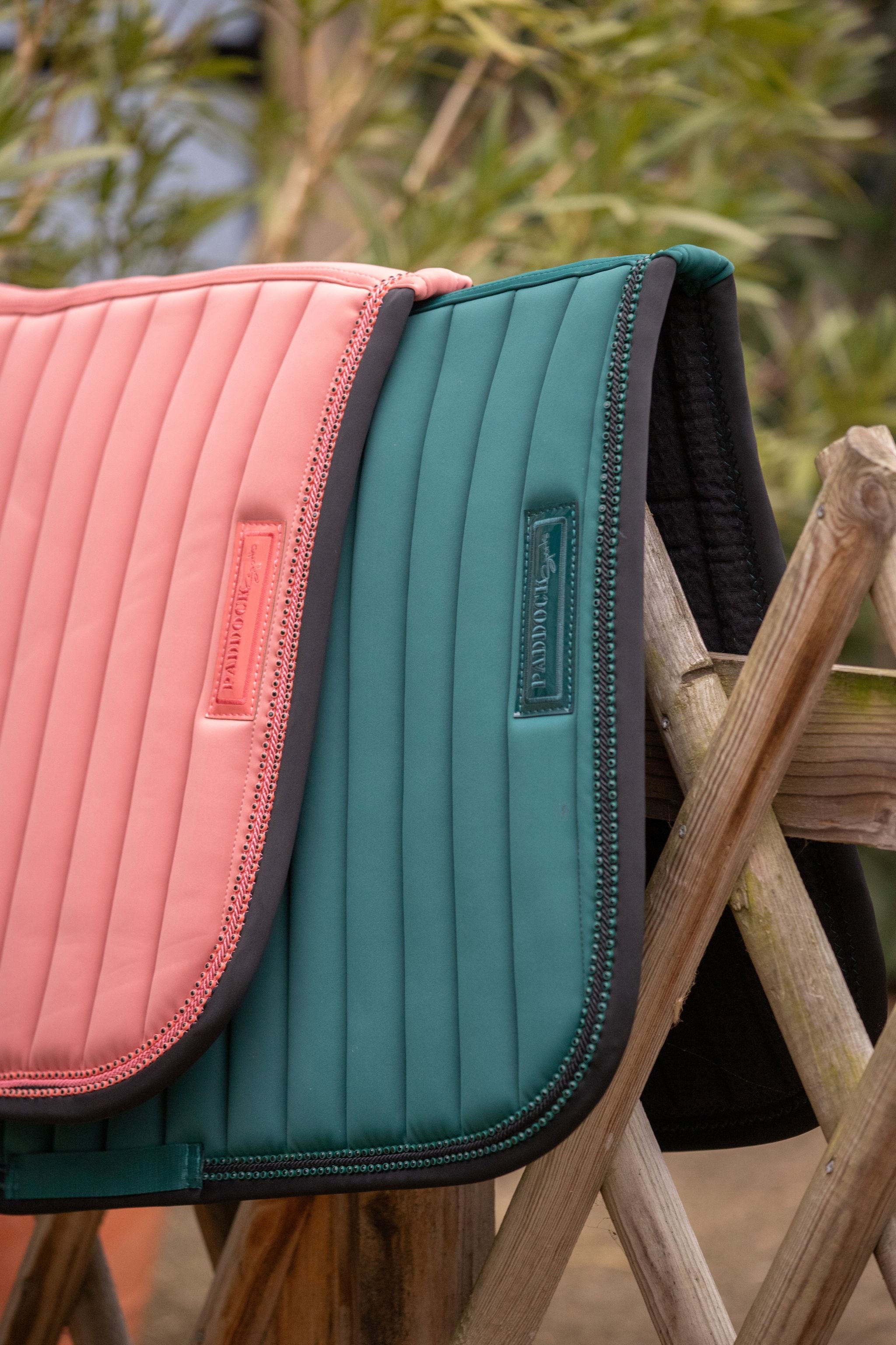 Paddock Sports Verticali Saddle pad - All purpose Dark green/black