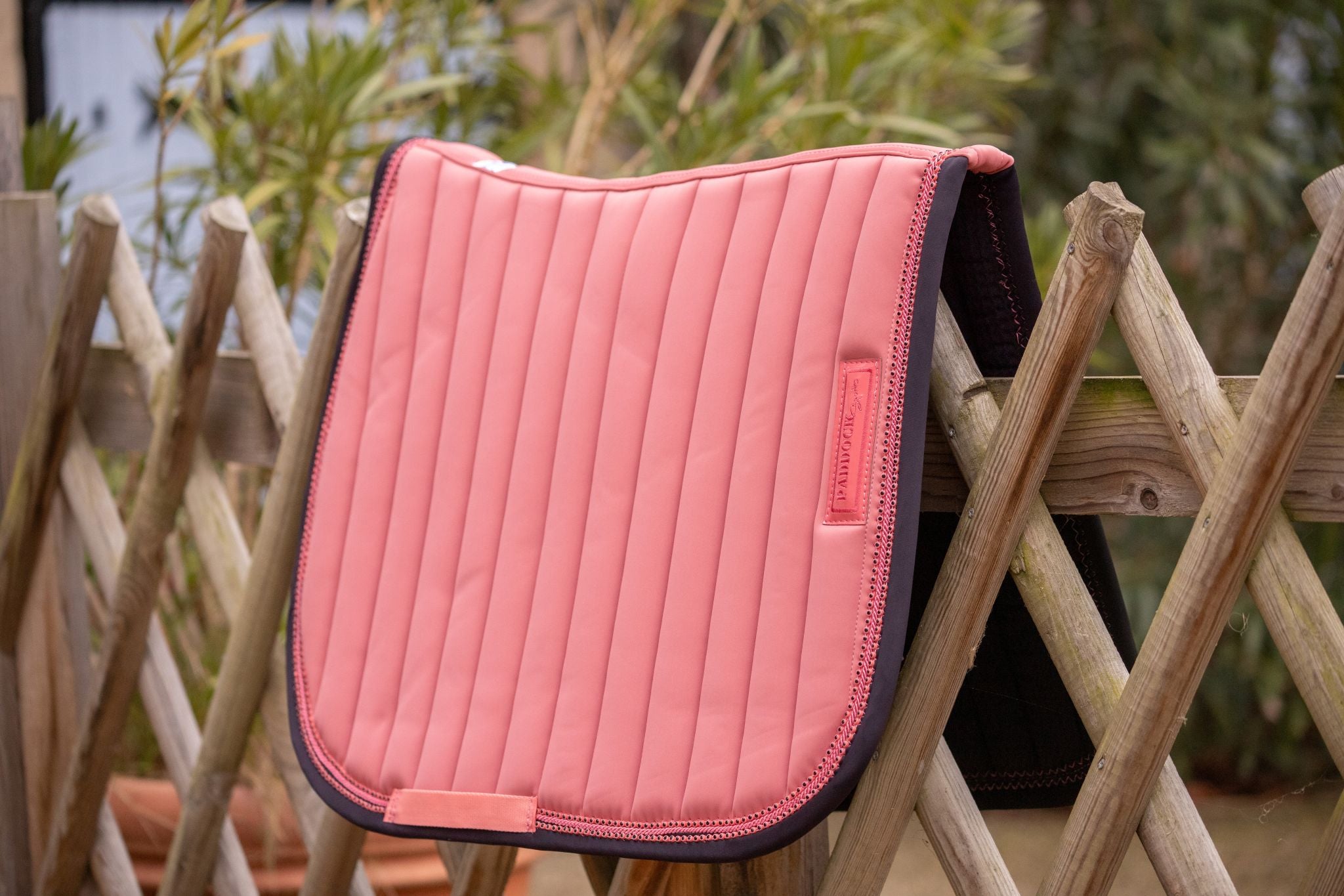 Paddock Sports Verticali Saddle pad - All purpose Peach/black