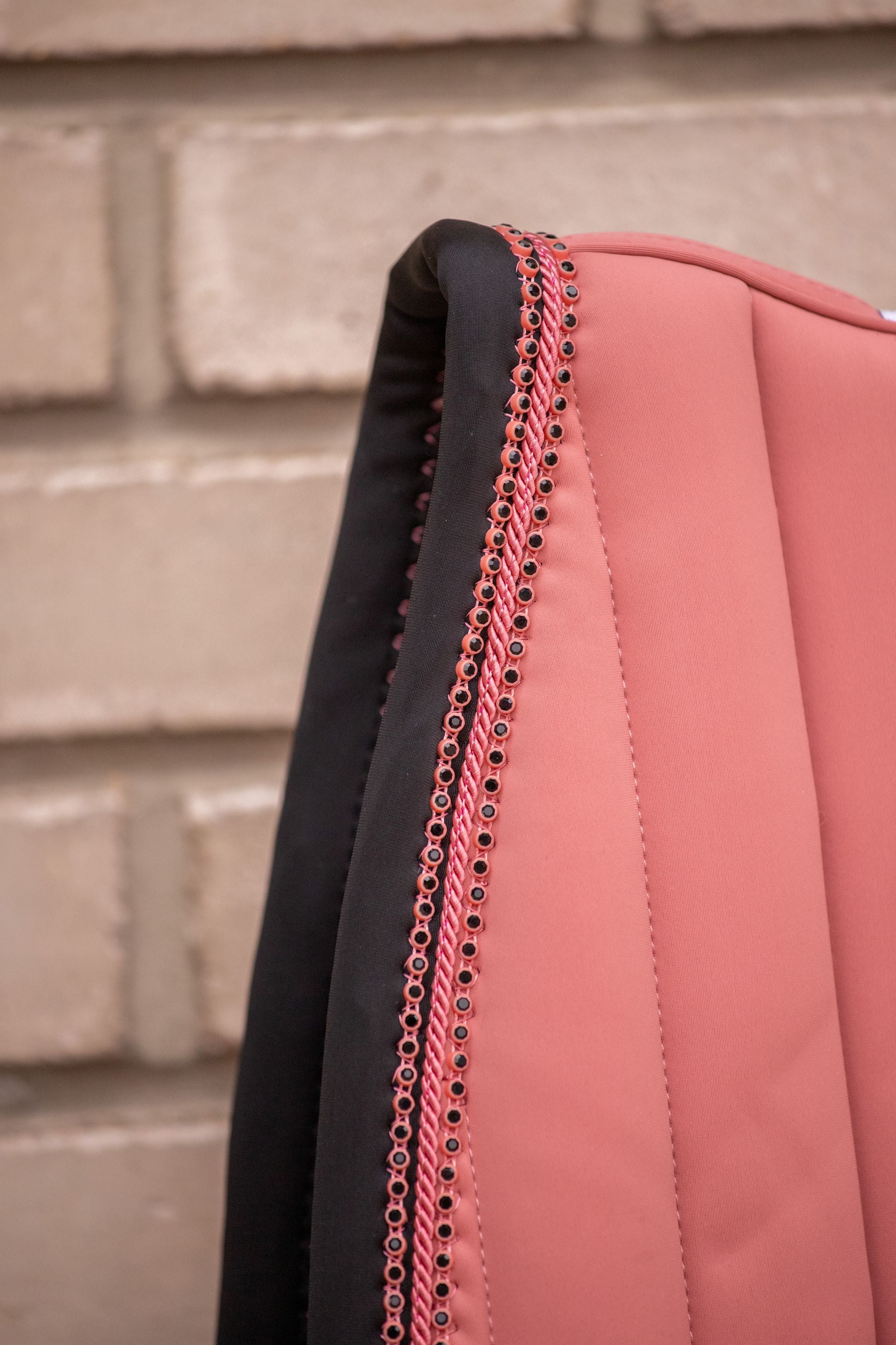 Paddock Sports Verticali Saddle pad - All purpose Peach/black