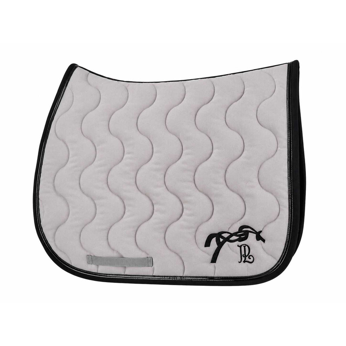 Pénélope Pied-de-poule Saddle Pad - Silvery colour grey - 204801012_packshot_1