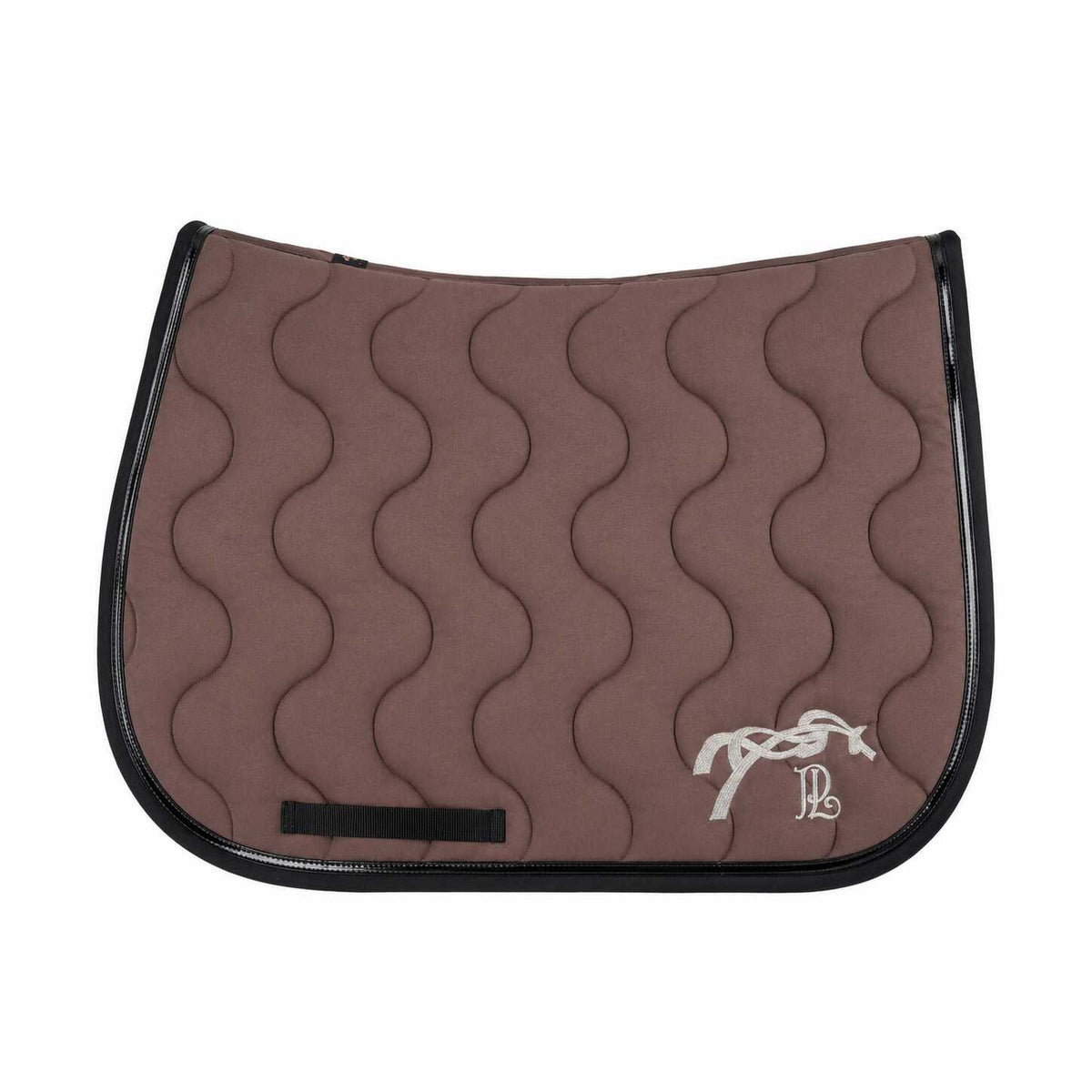 Pénélope Pied-de-poule Saddle Pad - Chestnut brown - 204801042_packshot_1