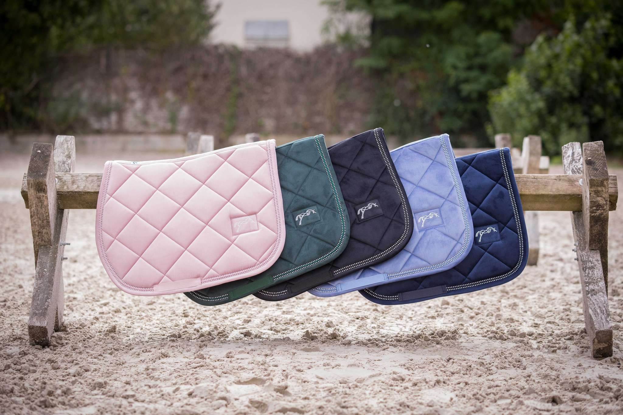 Eden by Pénélope New Strass Saddle pad - All purpose Blue/grey