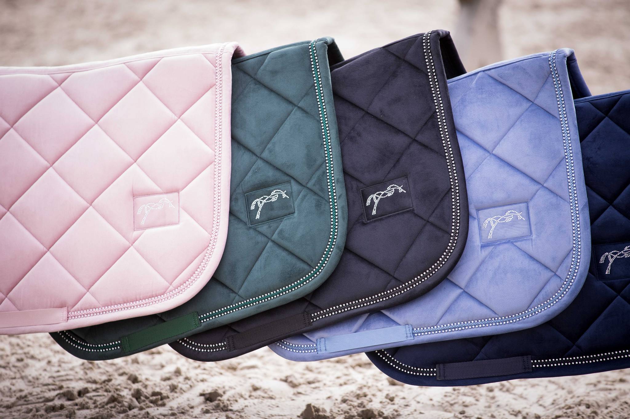 Eden by Pénélope New Strass Saddle pad - All purpose Blue/grey