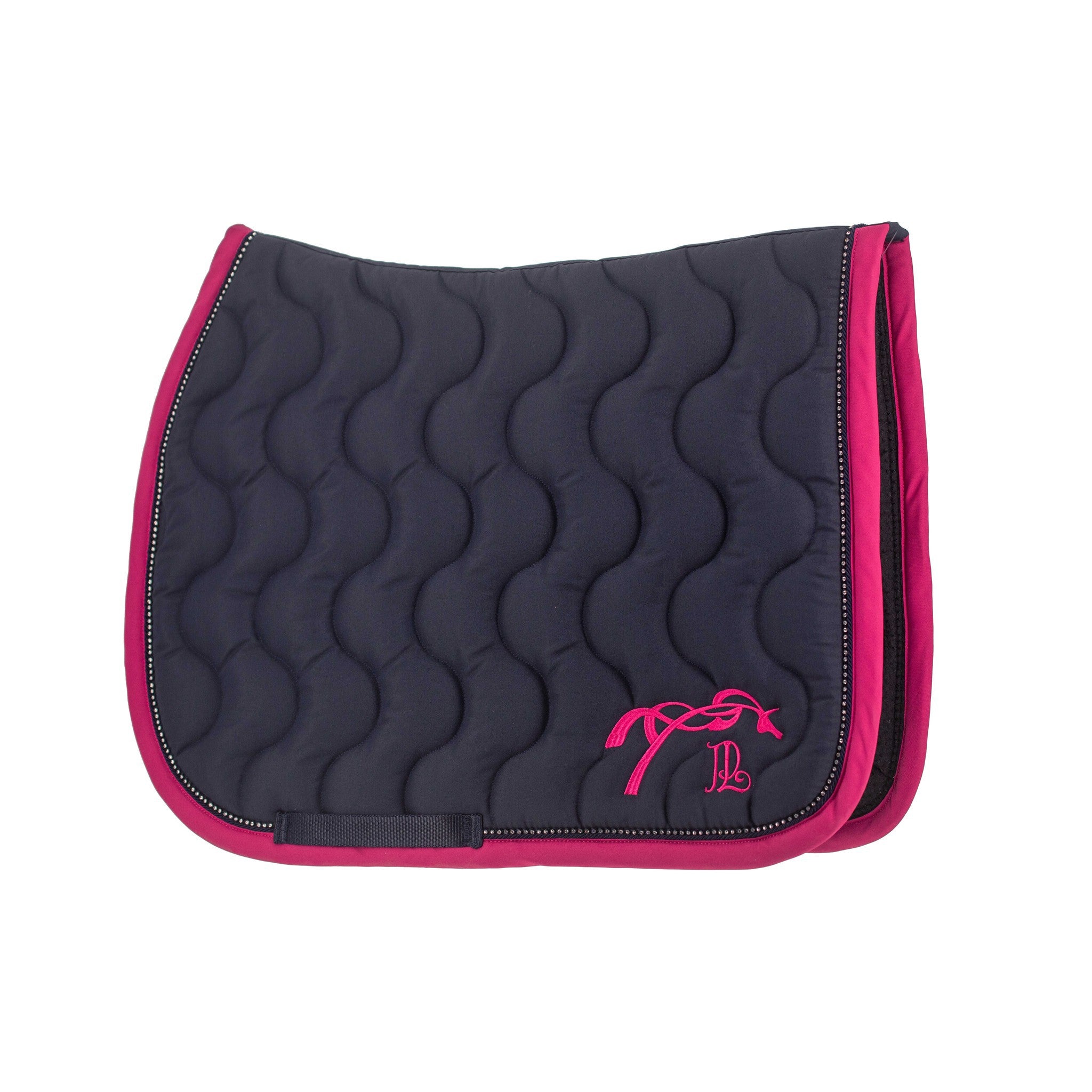 Pénélope Diamant Saddle Pad - All purpose Navy/fuchsia 204846307
