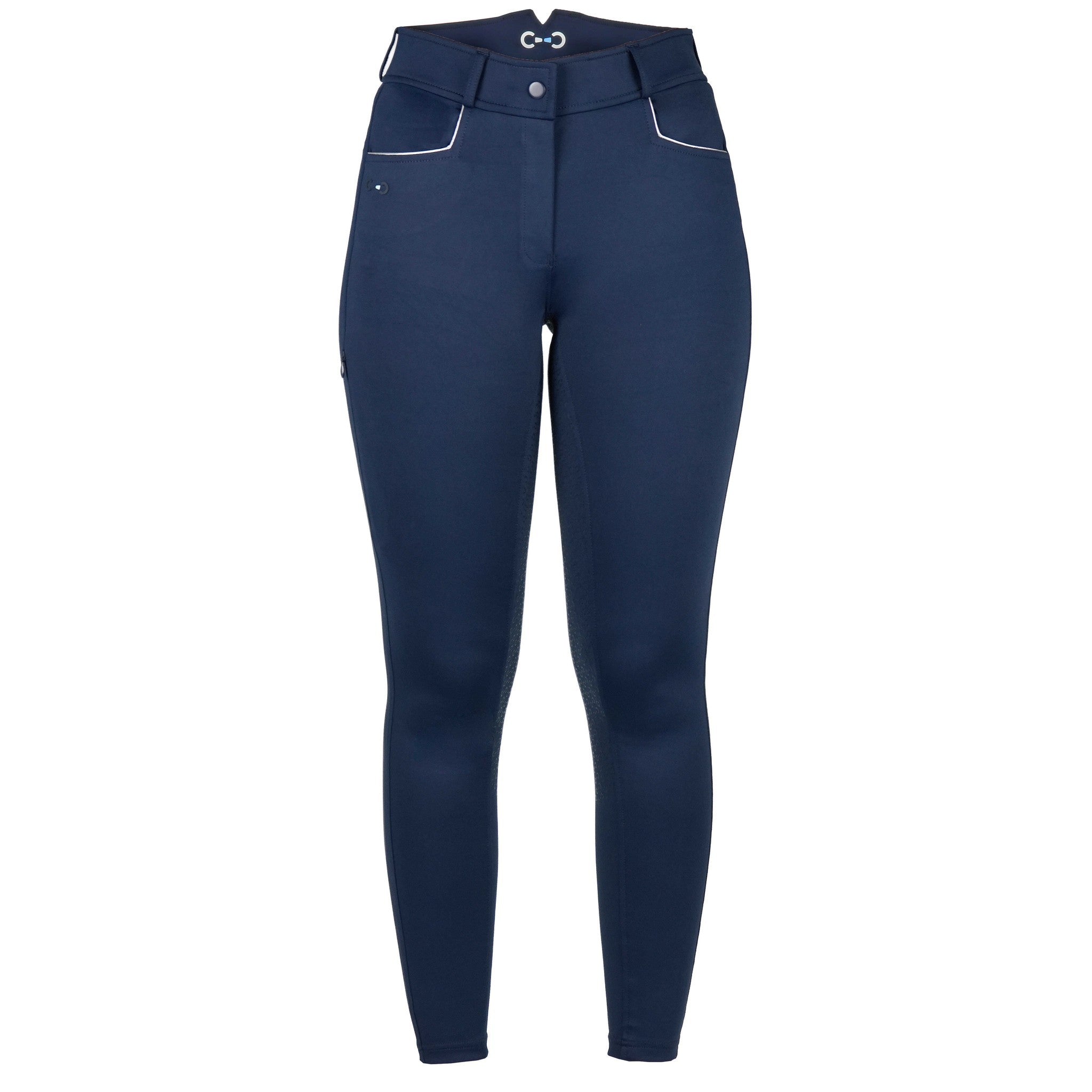 Riding World River Silicone Seat Breeches - Ladies Navy blue 989405736