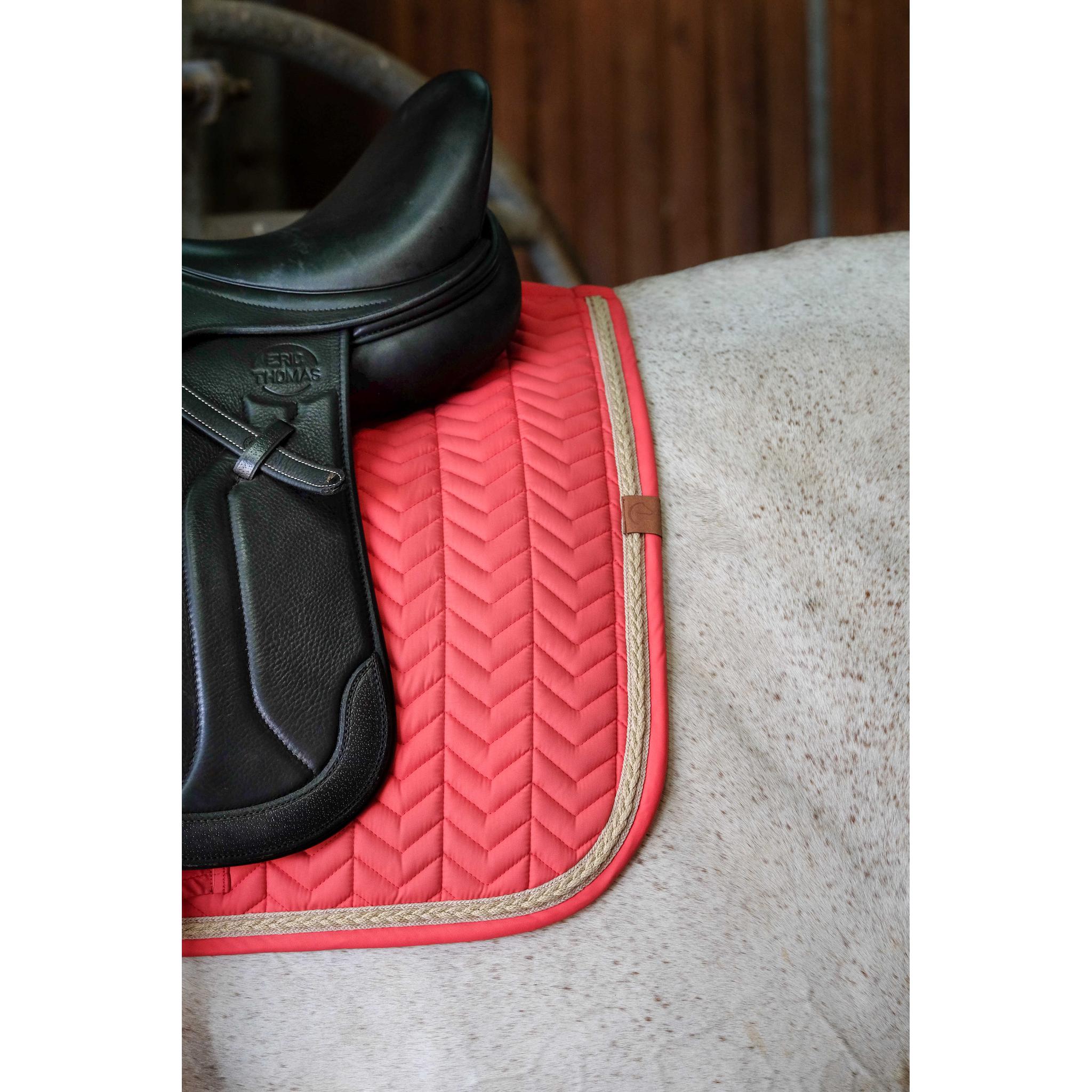 EQUITHÈME Softy Dressage Saddle Pad Raspberry - 204766035_ambi_3