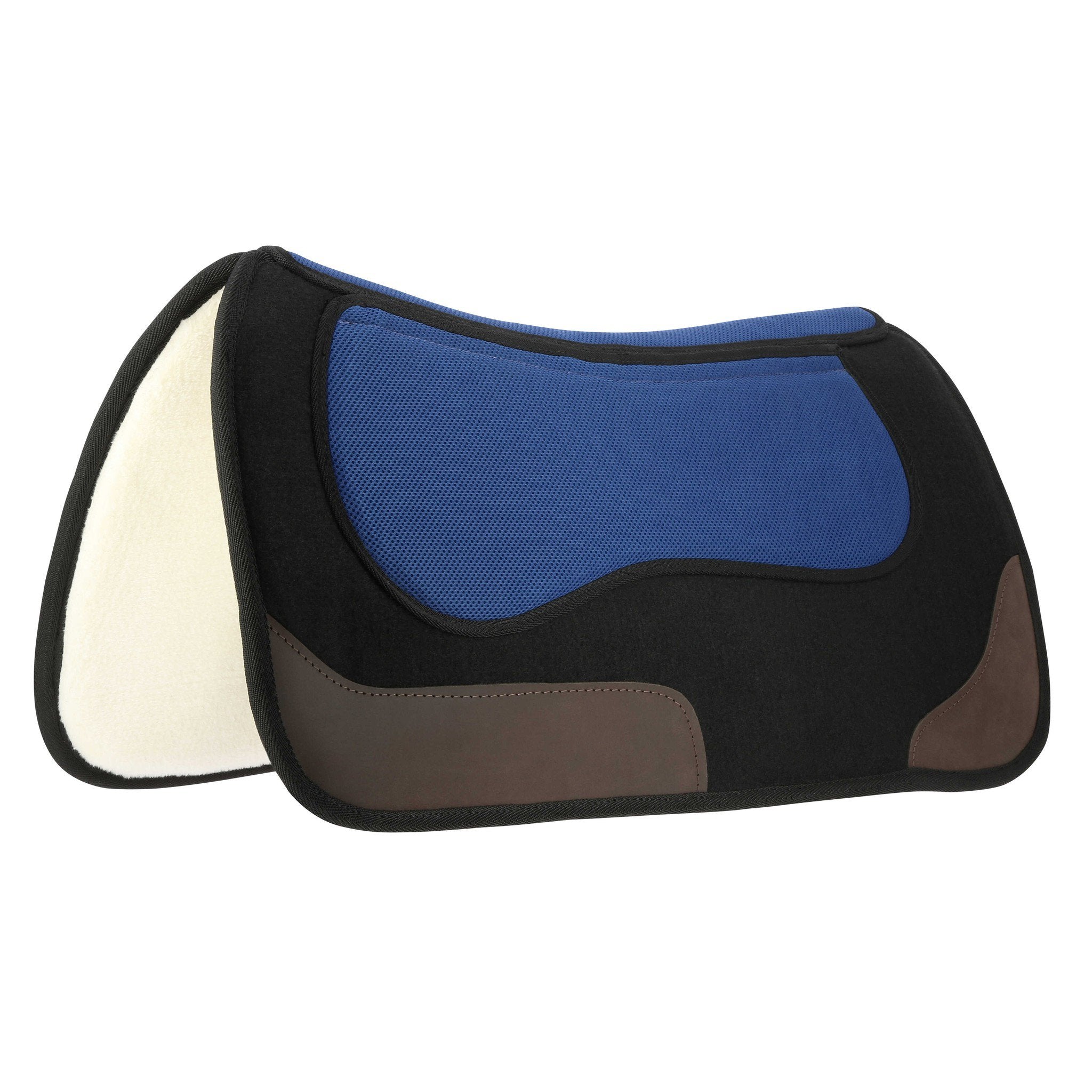 Westride Pro Felt and Foam Western saddle pad Black/blue 801108002