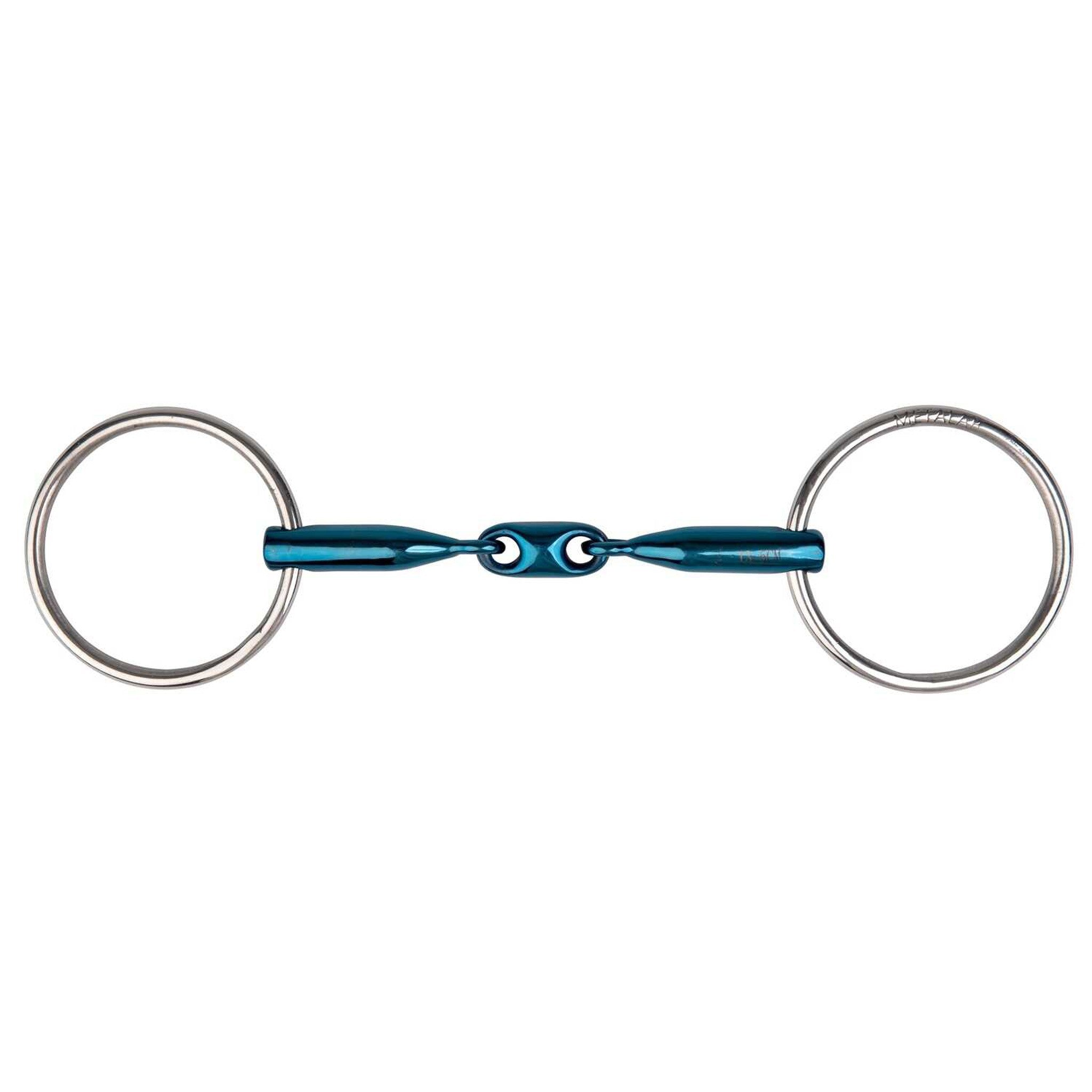Metalab Eco Blue double jointed Ring Snaffle 590143135