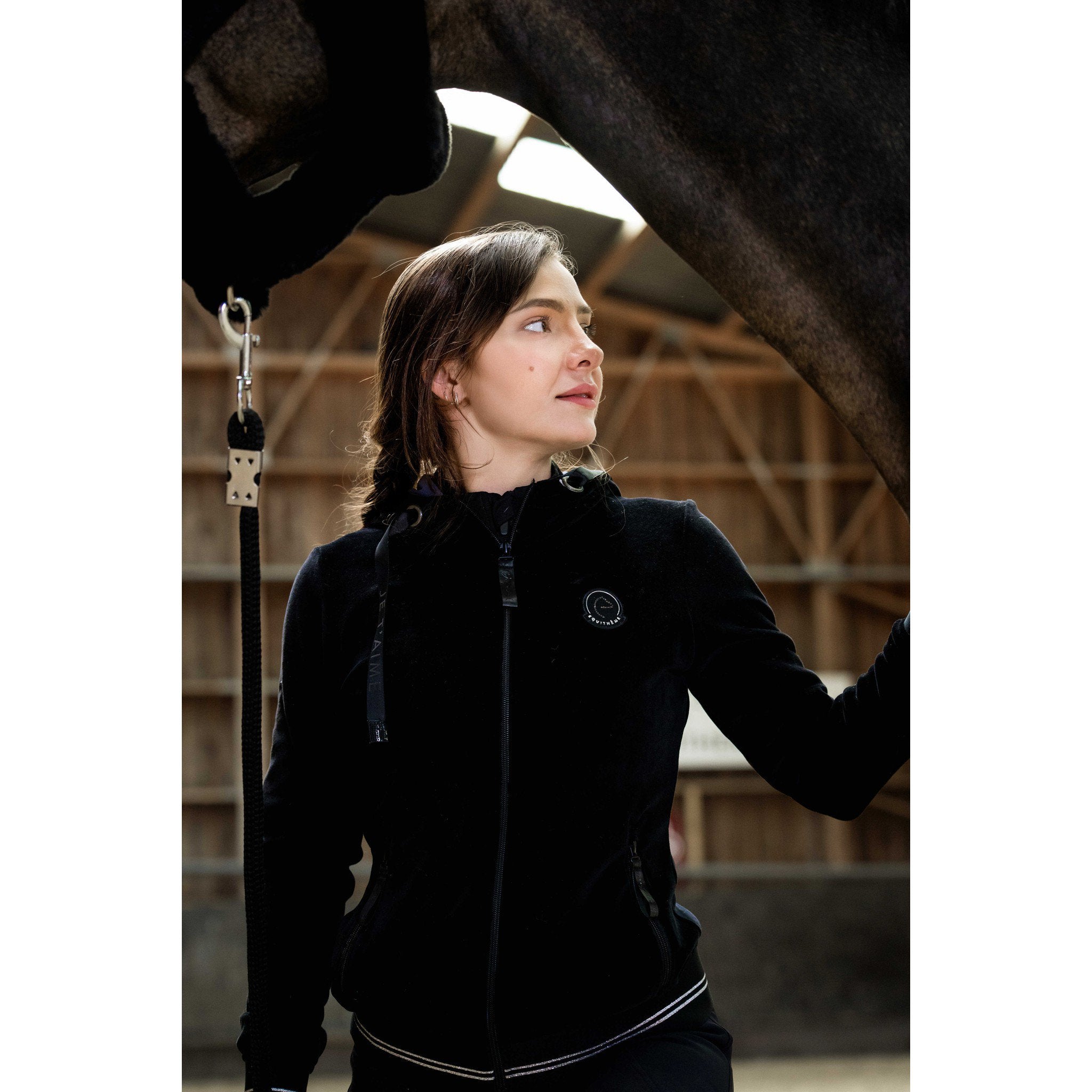 Je t’aime EQUITHÈME Coline Sweatshirt - Ladies Black 963220022