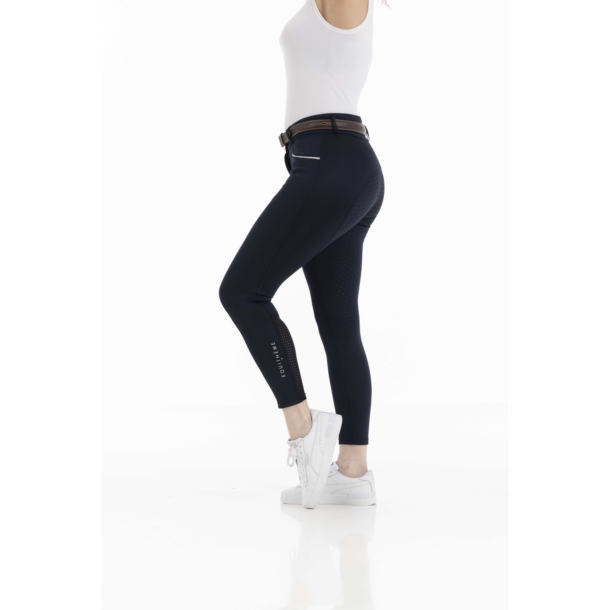 EQUITHÈME Claudine Breeches with silicone full seat - Ladies Navy blue 979788736