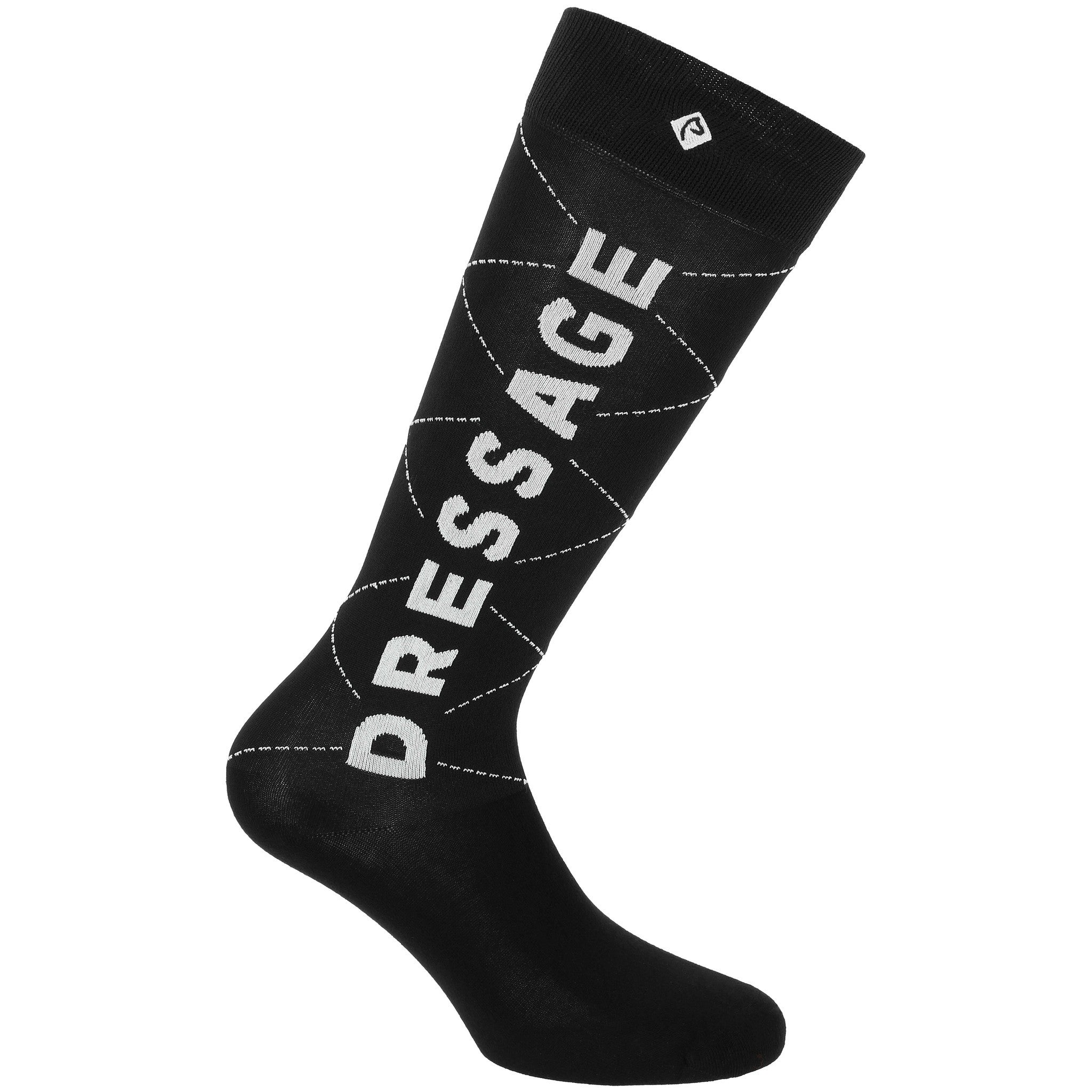 EQUITHÈME Serpentine Dressage Socks Black 986459002