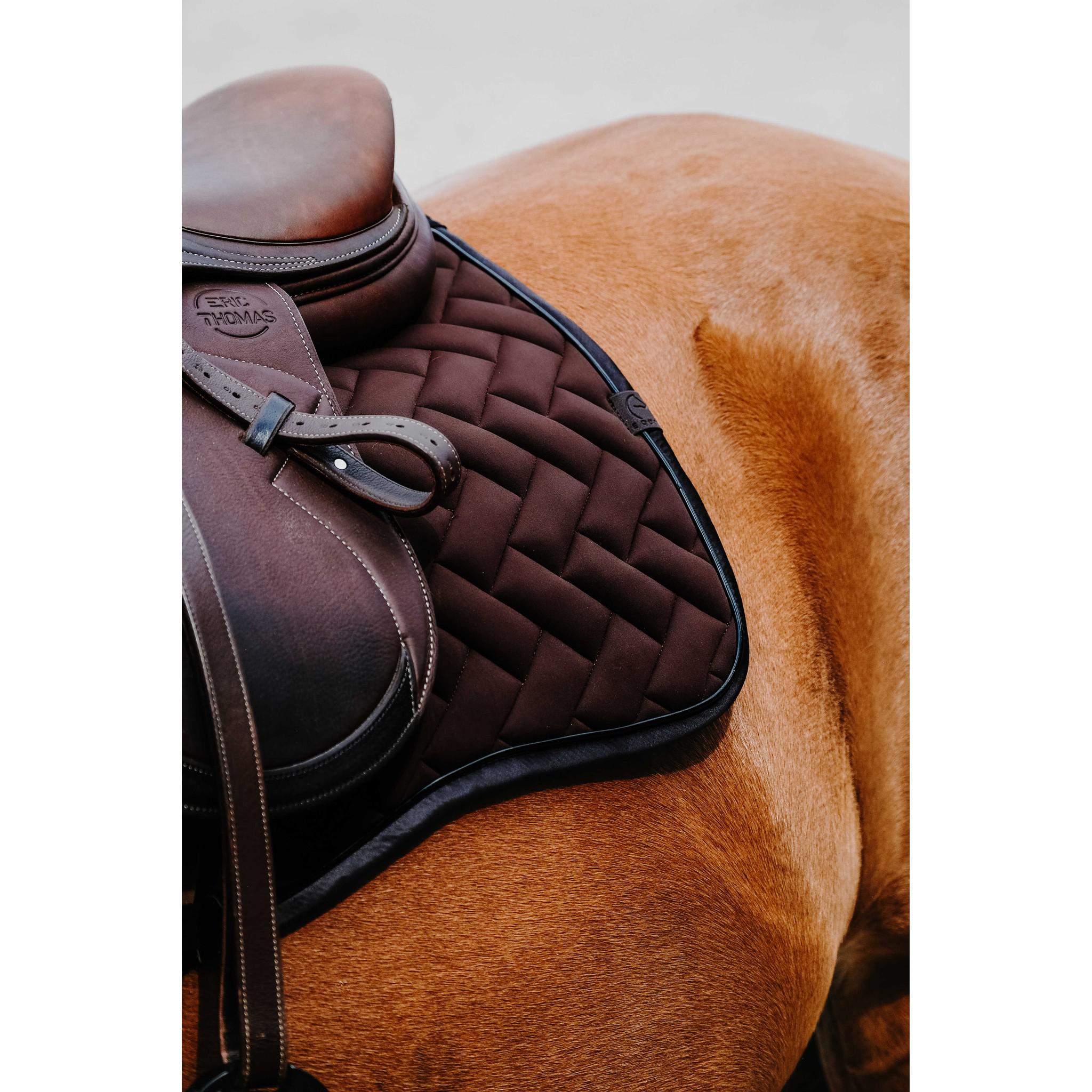 EQUITHÈME Impulsion Saddle Pad - All purpose chestnut brown 204006004