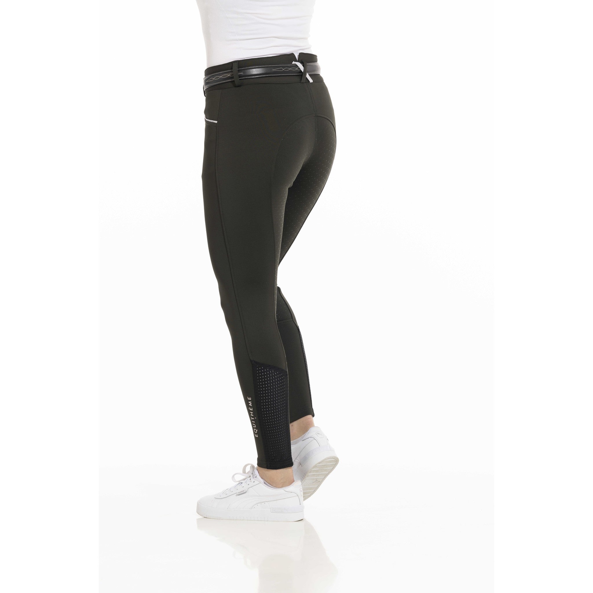 EQUITHÈME Claudine Breeches with silicone full seat - Ladies Dark green 979788936