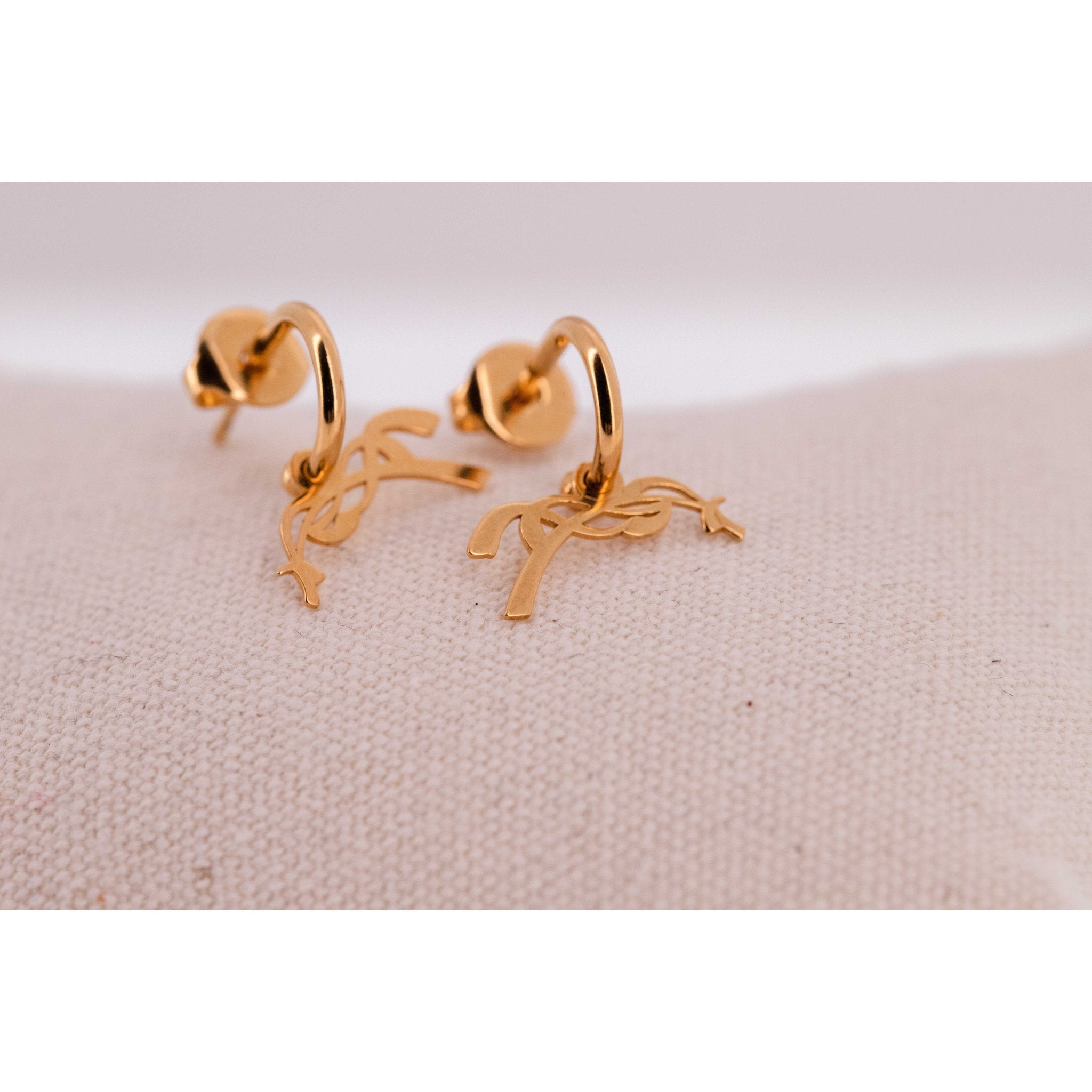 Penelope Leonie Earrings Golden - 902920010_packshot_7