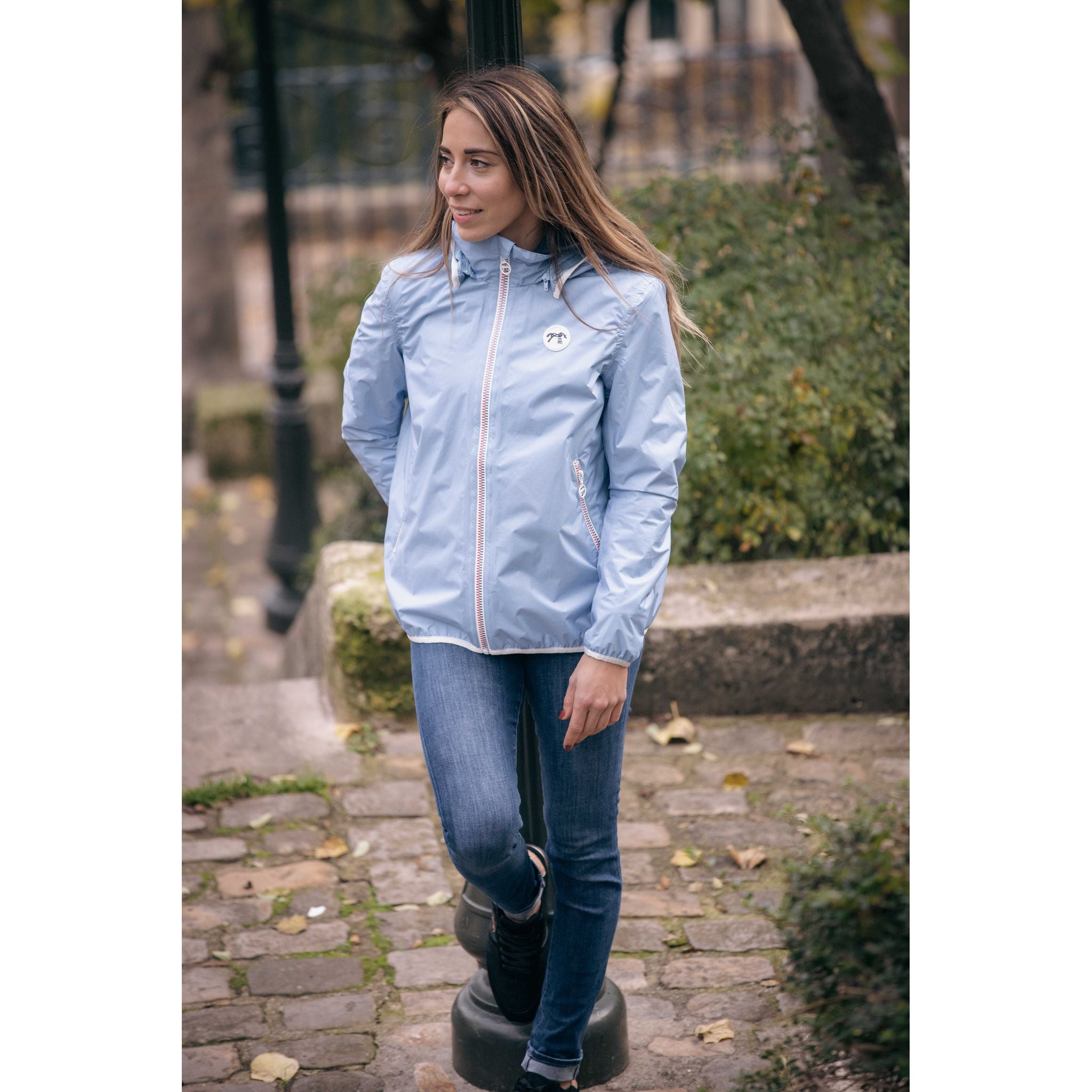 Penelope RainShort Jacket - Women's Light blue - 978908191_ambi_3