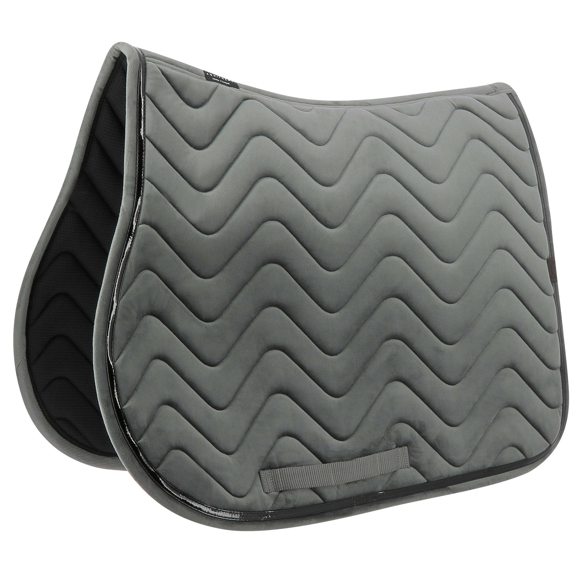 EQUITHÈME Glossy All-Purpose Saddle Pad - Trendy Colors! Grey - 204761011_packshot_1