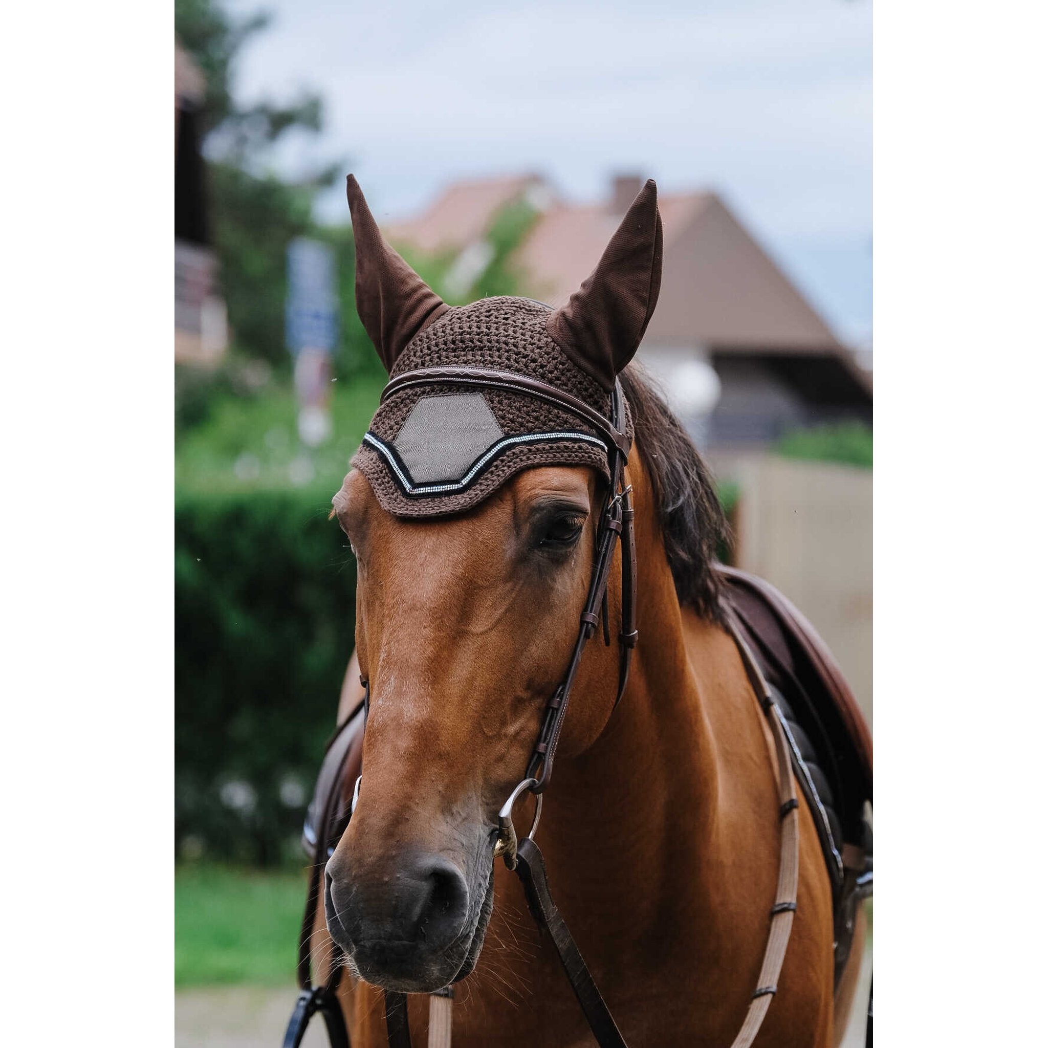 EQUITHÈME Domino Fly Veil Coppery - 306975005_ambi_1