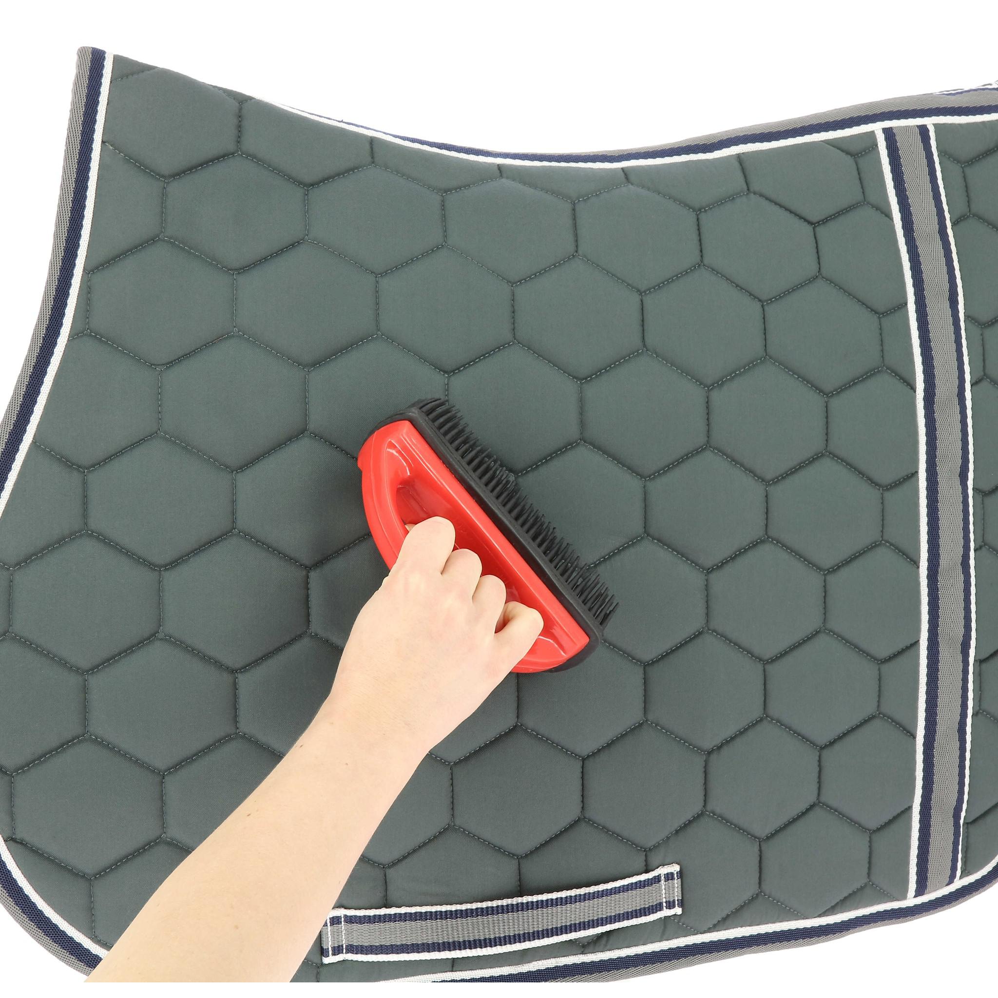 Hippo-Tonic Rubber Brush for saddle pads Red/black 700093302