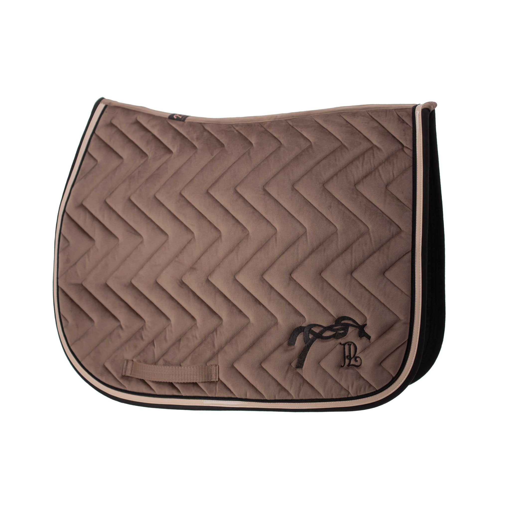 PENELOPE "Velvet" Saddle Pad Taupe/black - 204805027_packshot_1