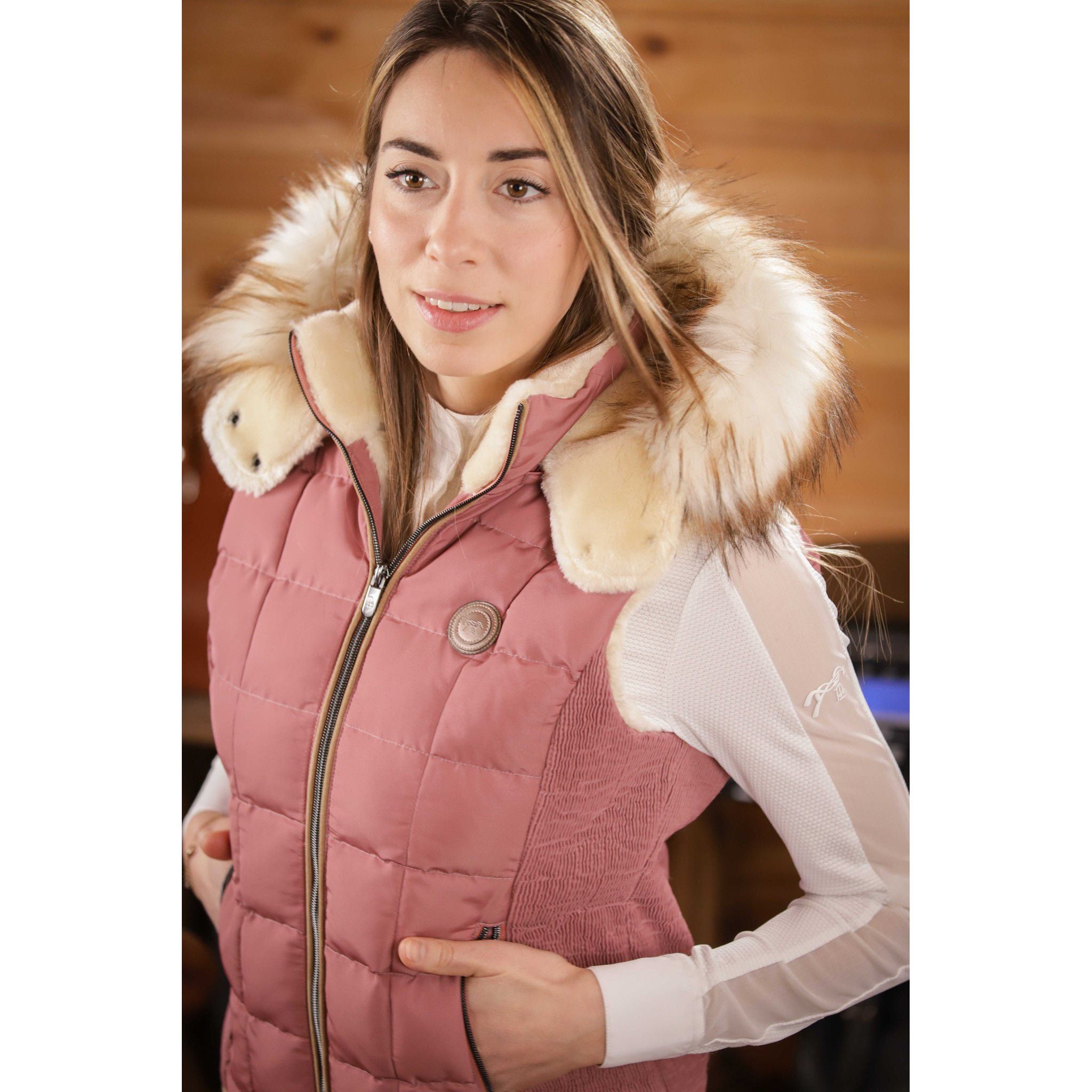 Pénélope New Roge Padded Jacket - Ladies Antique pink 978806160