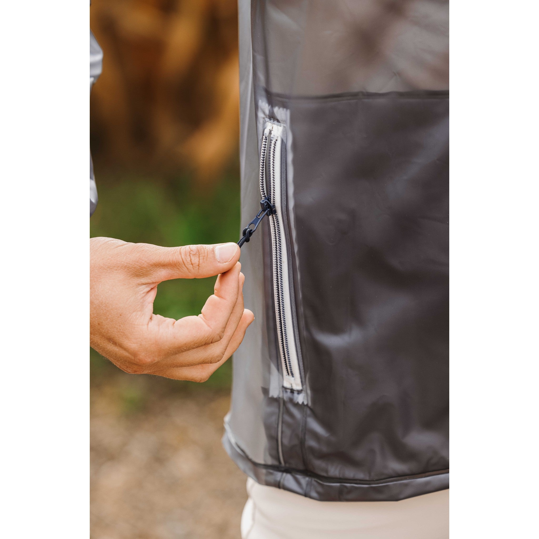 EQUITHÈME Saigon Raincoat - Adult Grey 965031103