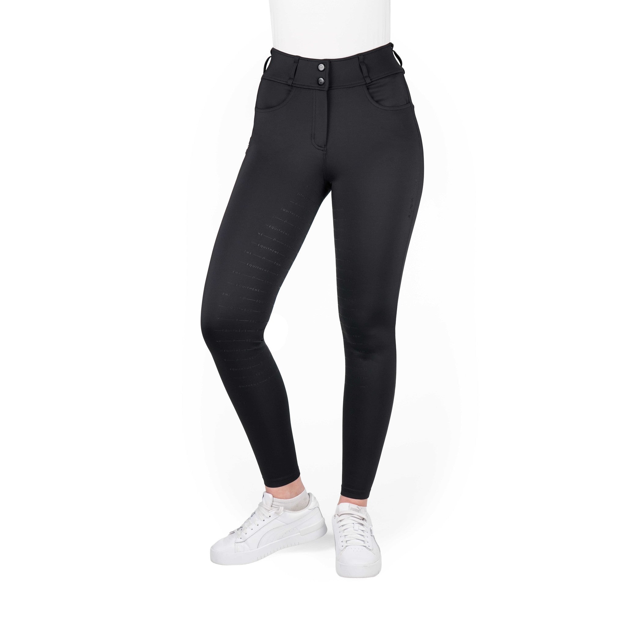 EQUITHÈME Mila Full-Seat Breeches - Ladies Black 979841236