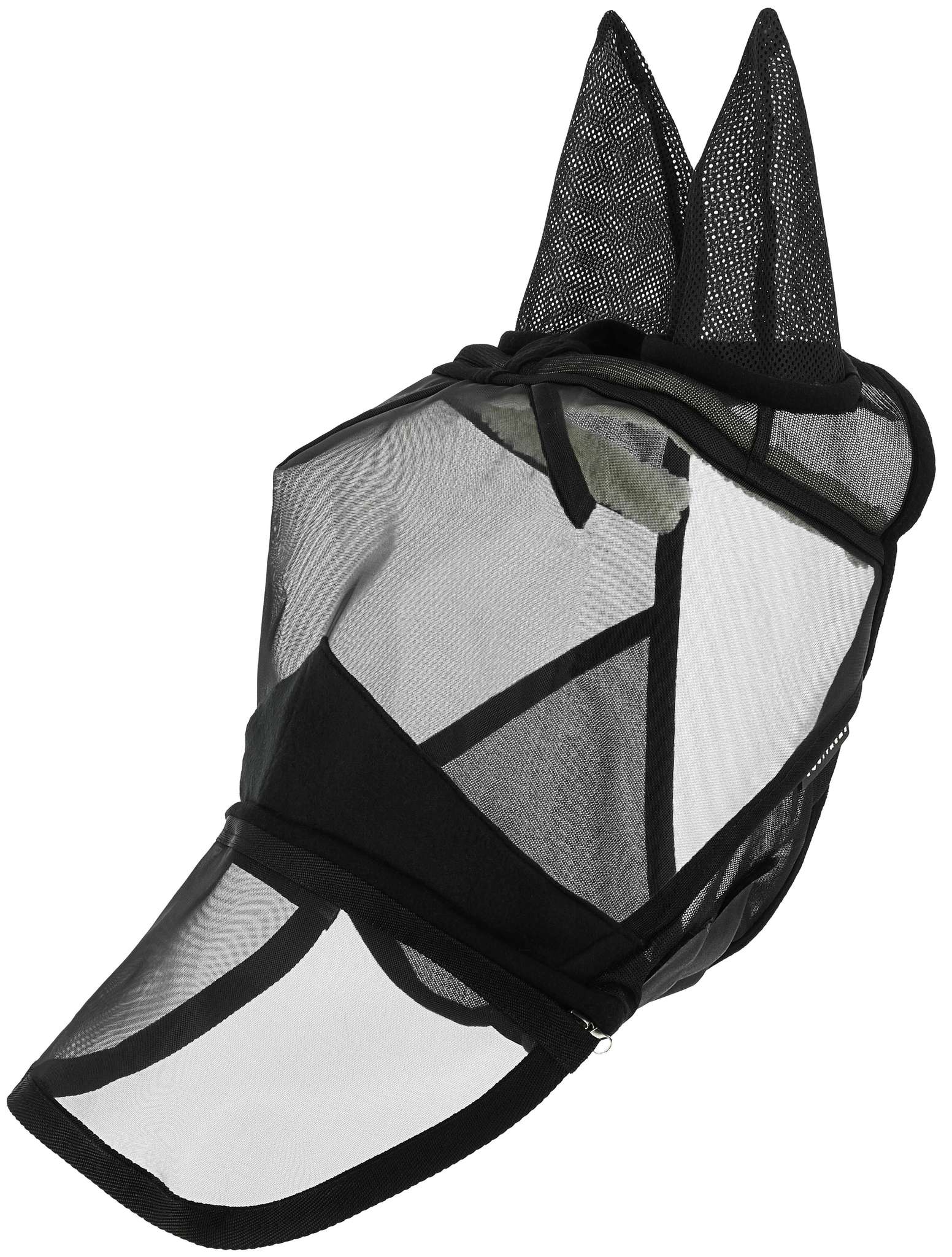 EQUITHÈME 2-in-1 UV Protective Fly Mask Black