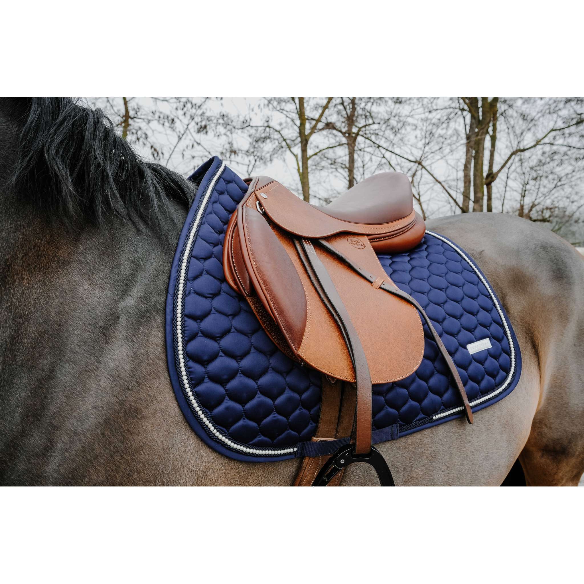 EQUITHEME Opal All-Purpose Saddle Pad Navy blue - 204024007_ambi_3