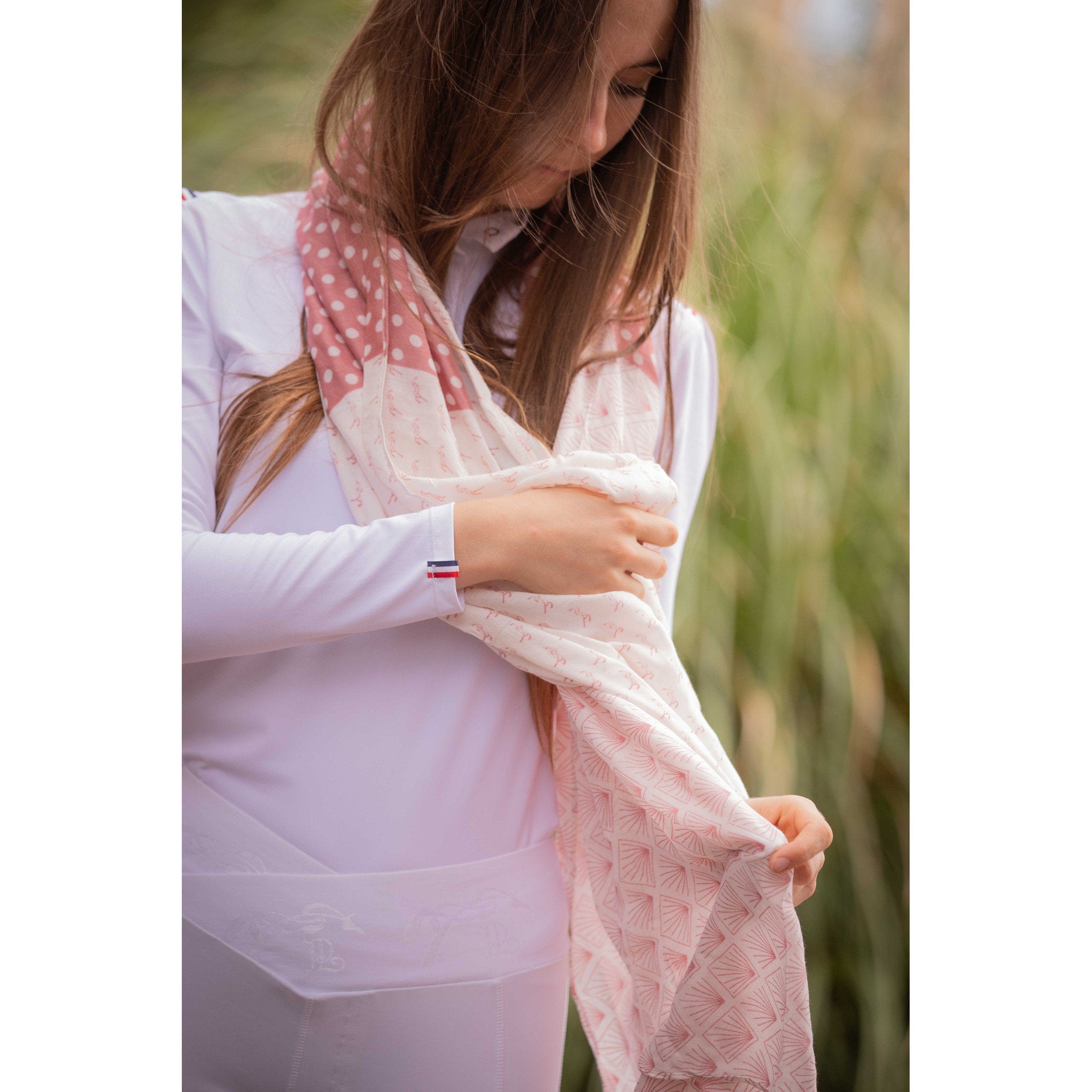 Pénélope Alix stole Pink / ecru 985853013