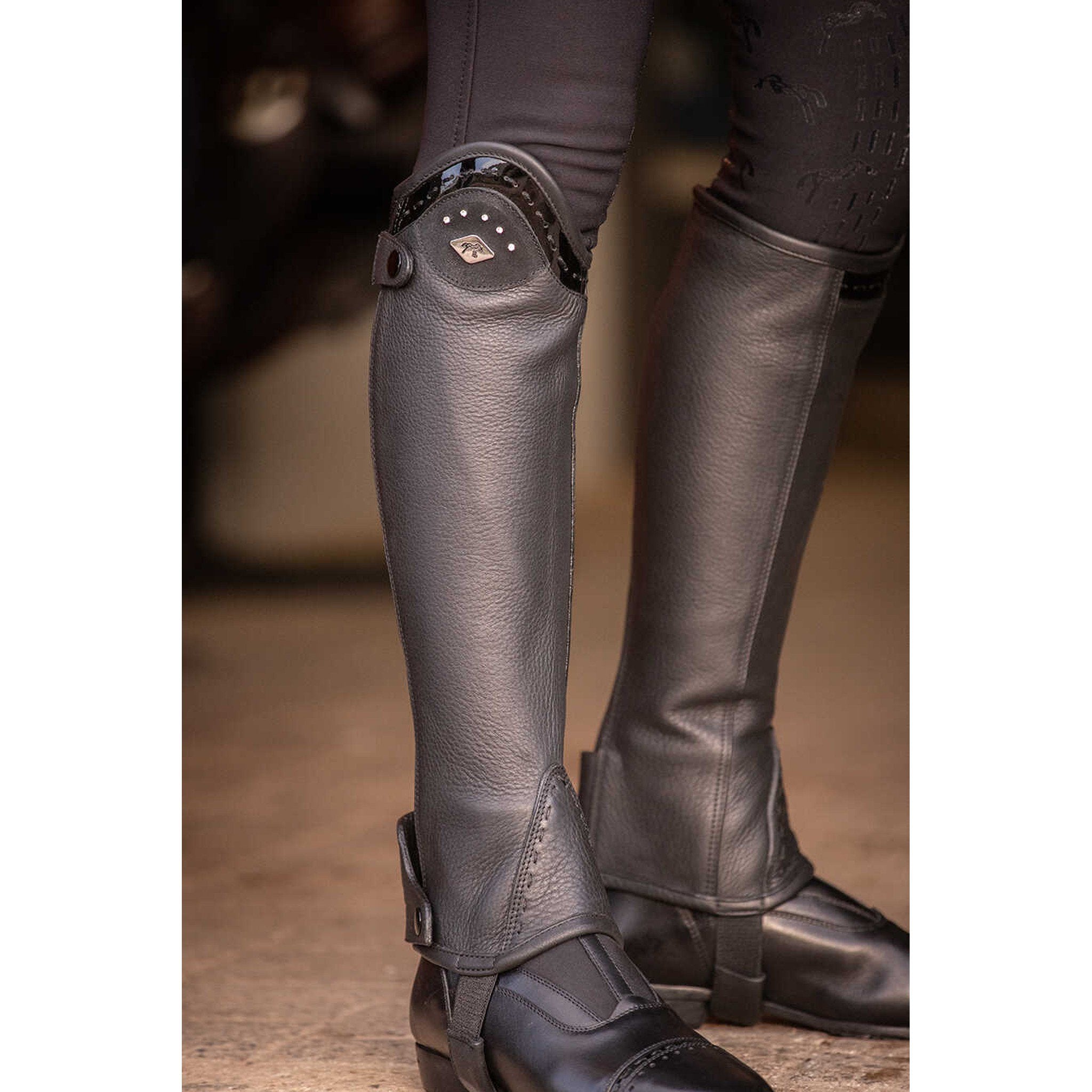 Pénélope mini-chaps Prisca leather Black 913201215