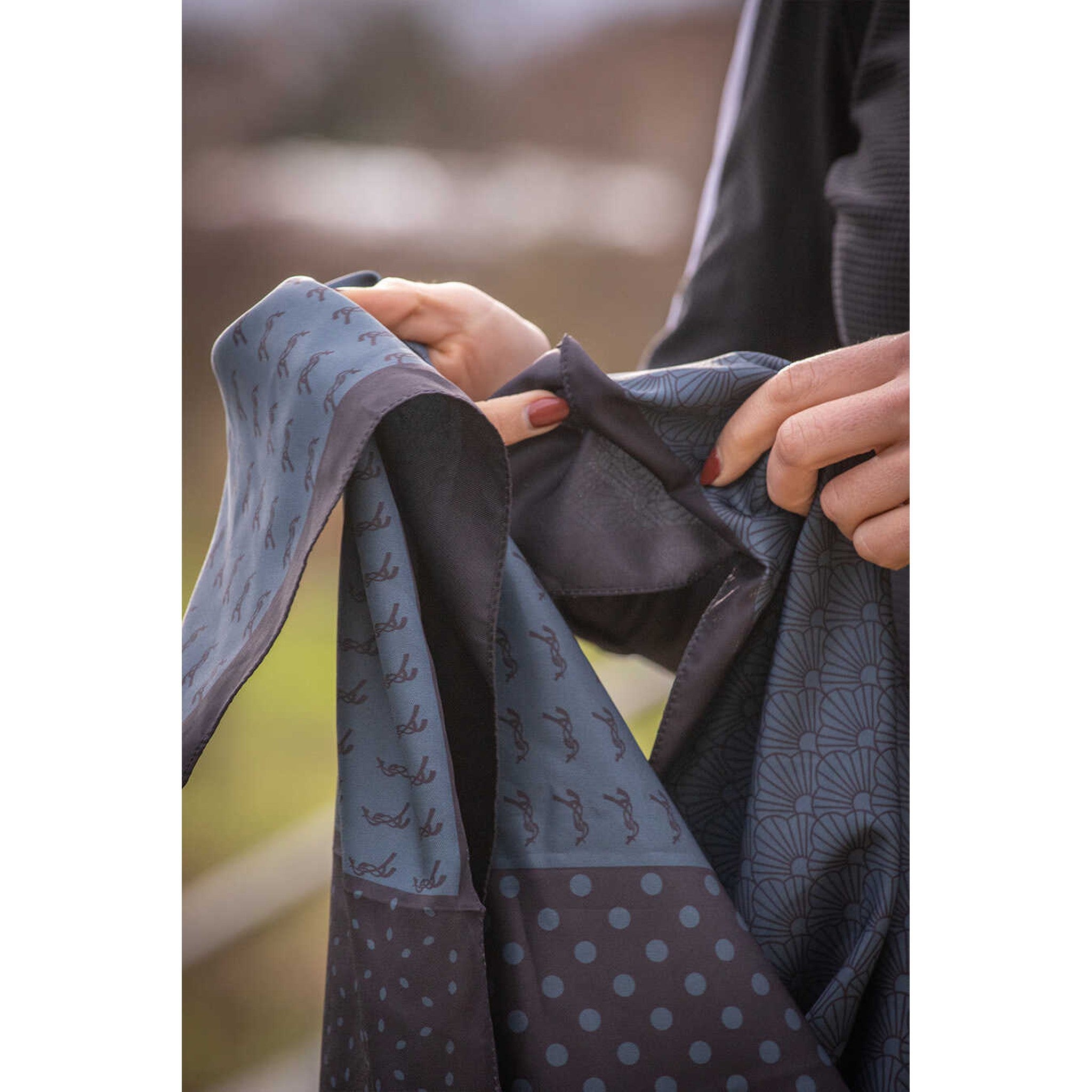 Pénélope Mya Scarf Peacock blue/black 985854002