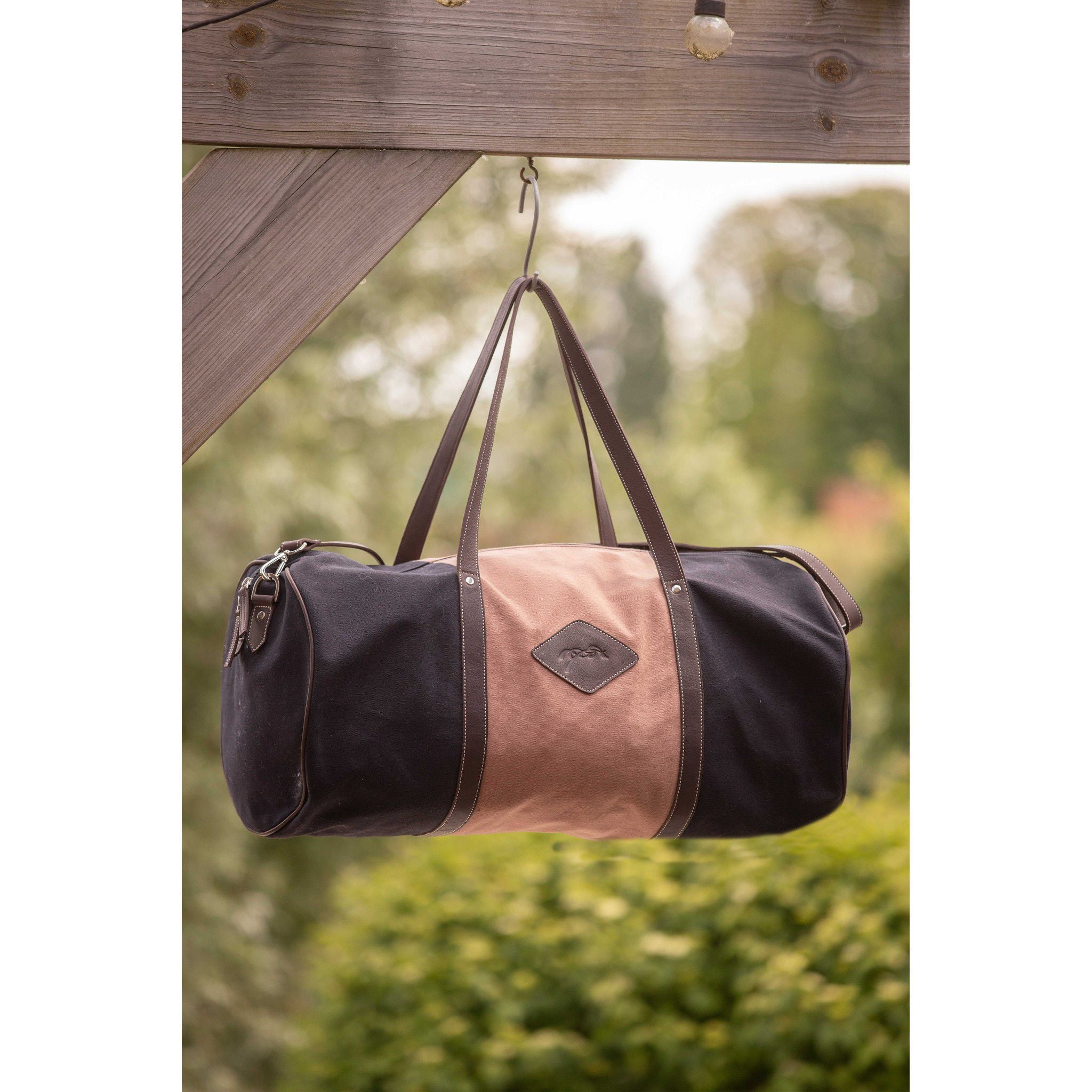 Pénélope Canvas Bowl Bag - Medium Black/Old Pink 936224162
