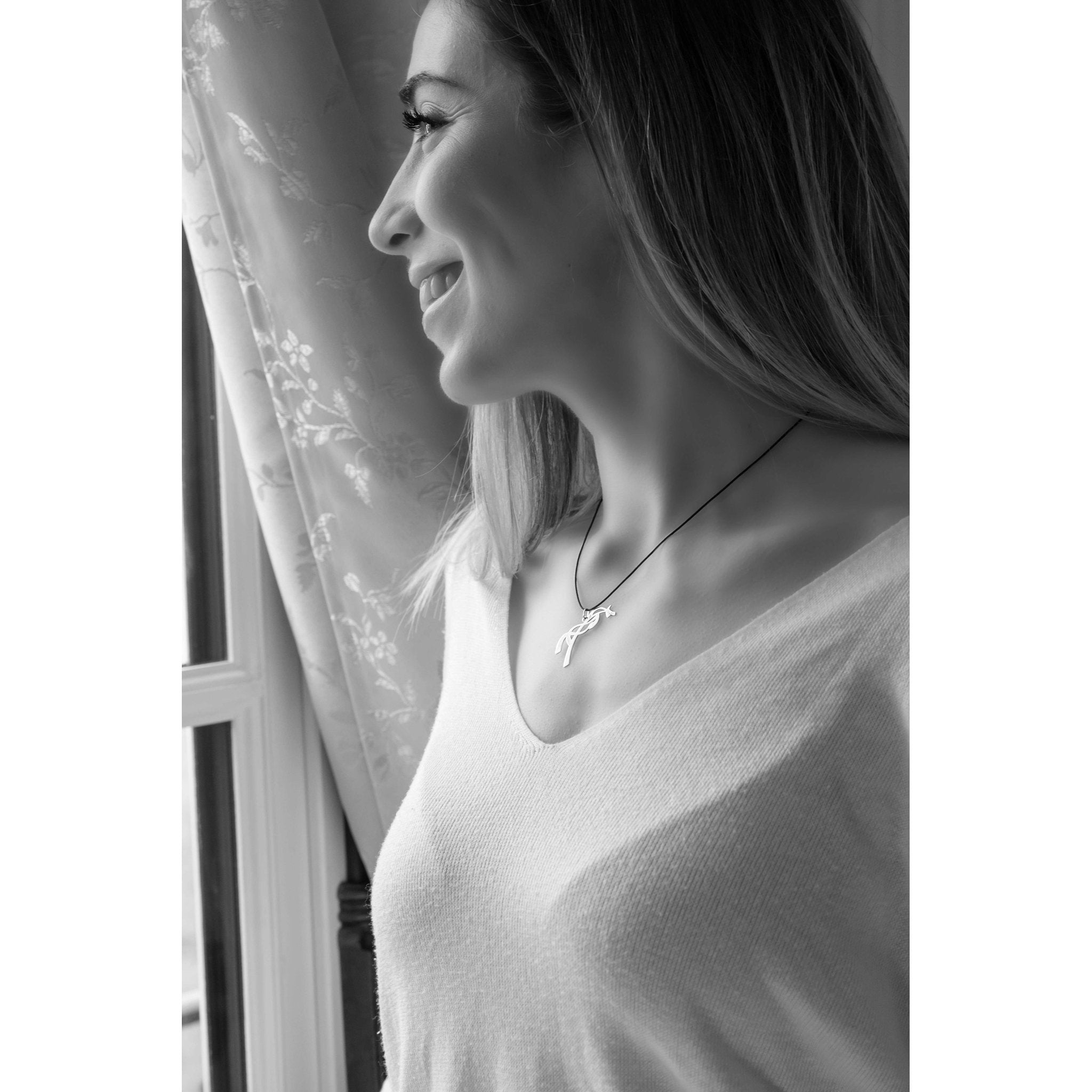 Penelope Equestrian Necklace Silvery - 902912001_ambi_5