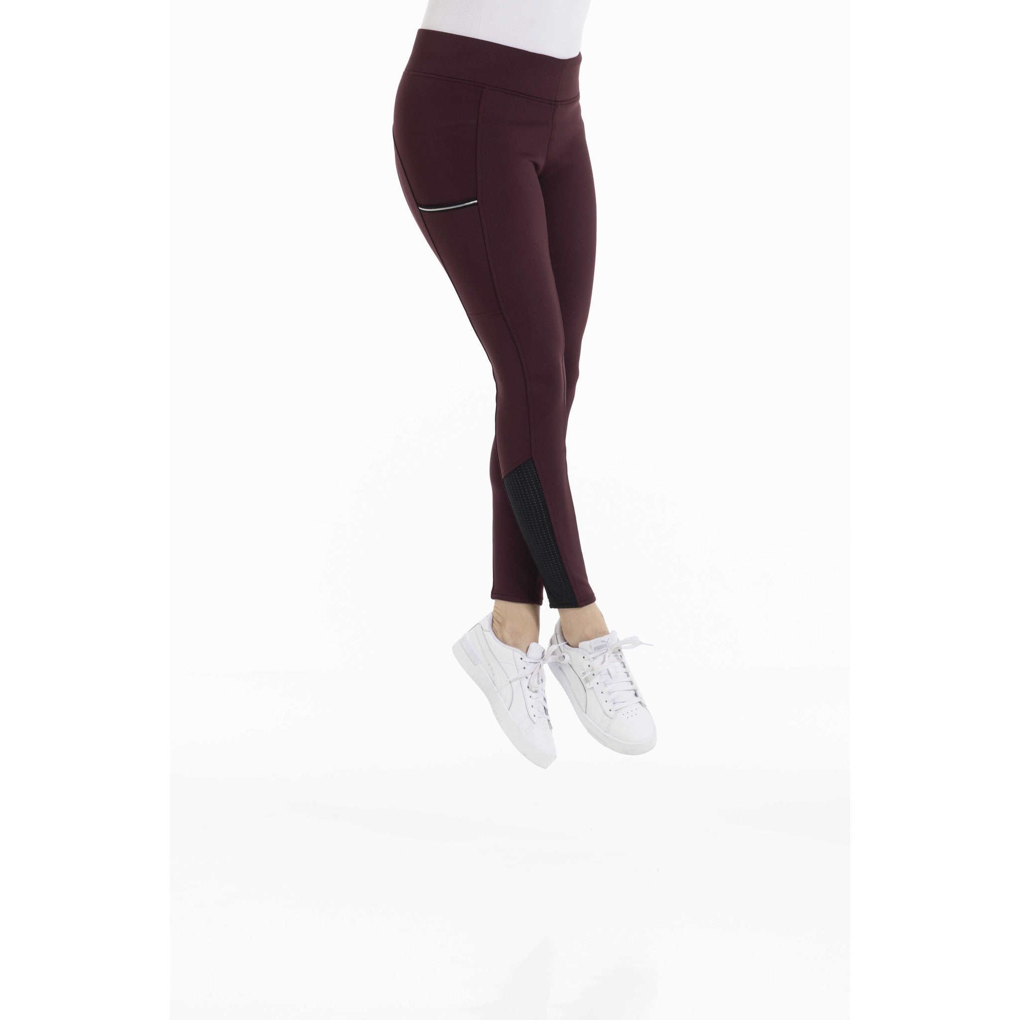 EQUITHÈME Originals Brigitte Leggings - Ladies Burgundy 979162336