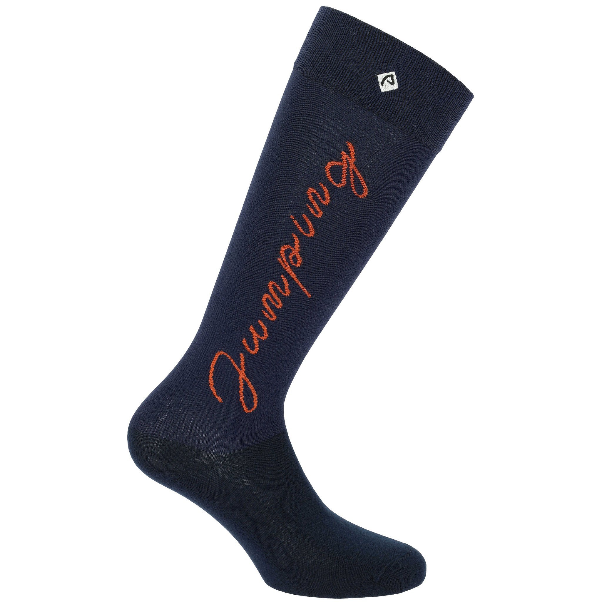 EQUITHÈME Jumping Socks Navy/orange 986489722